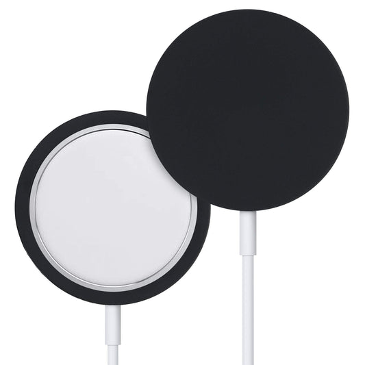 kwmobile Funda de Silicona Compatible con Apple MagSafe Charger Pad - Carcasa Protectora TPU para Cargador - Negro