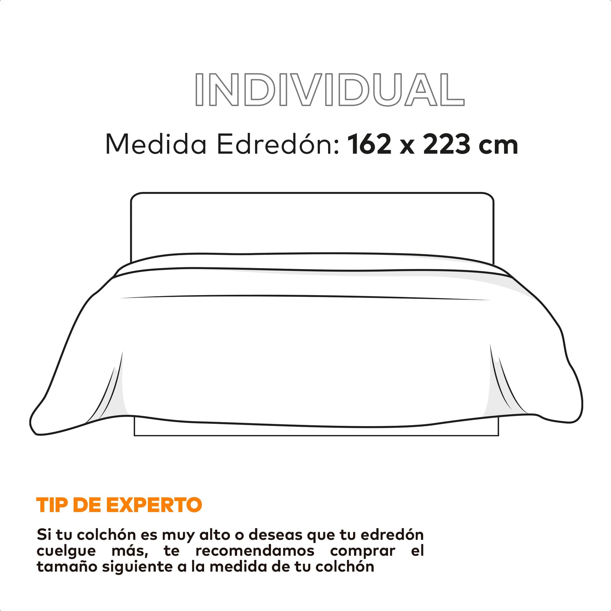 Edredón Dreamlab Azul Mezclilla Relleno de Microfibras Recubiertas con Gel Individual Hipoalergénico para Toda Estación