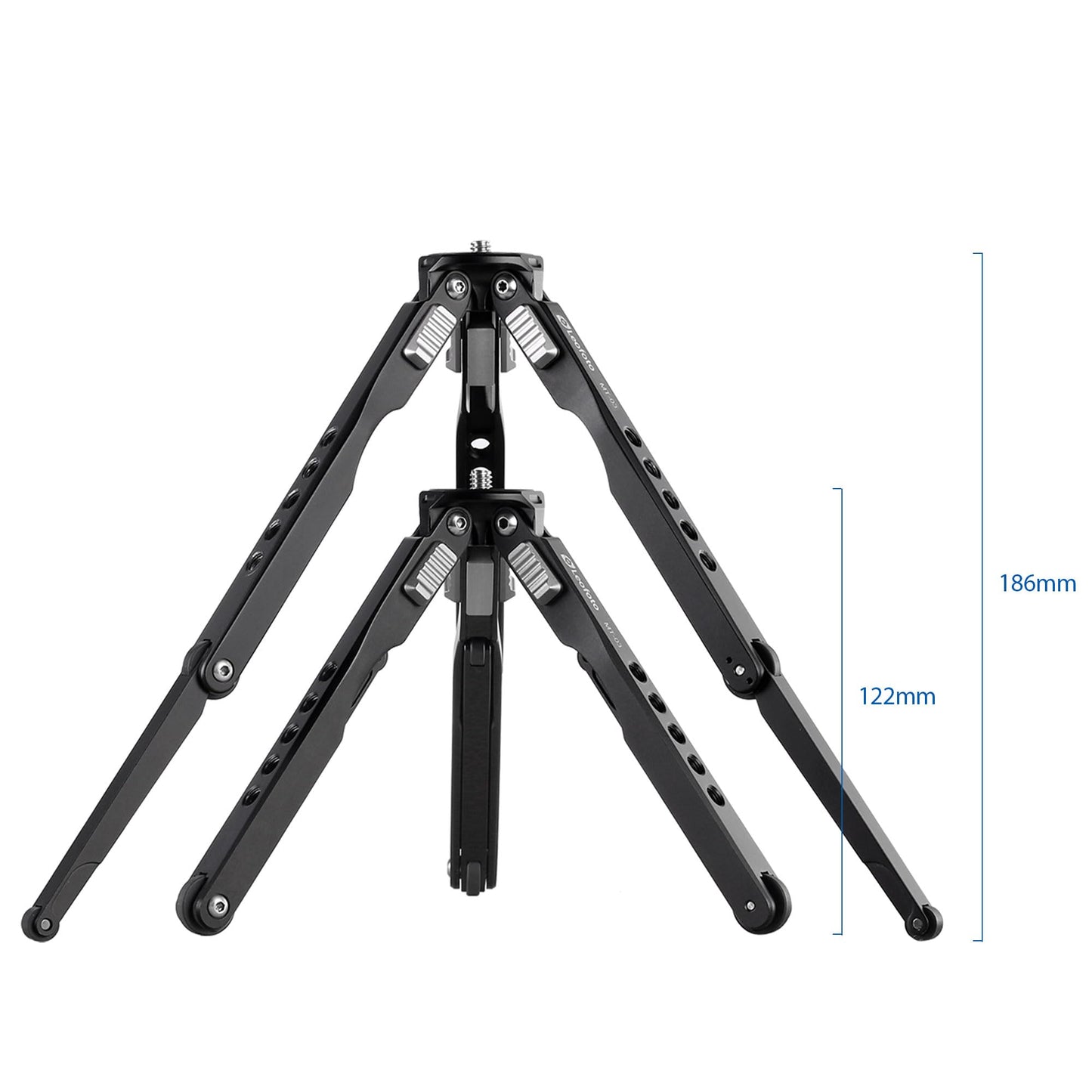 LEOFOTO MT-03 + LH-25 Spider Mini trípode de Mesa y Cabeza de Bola para fotografía DSLR