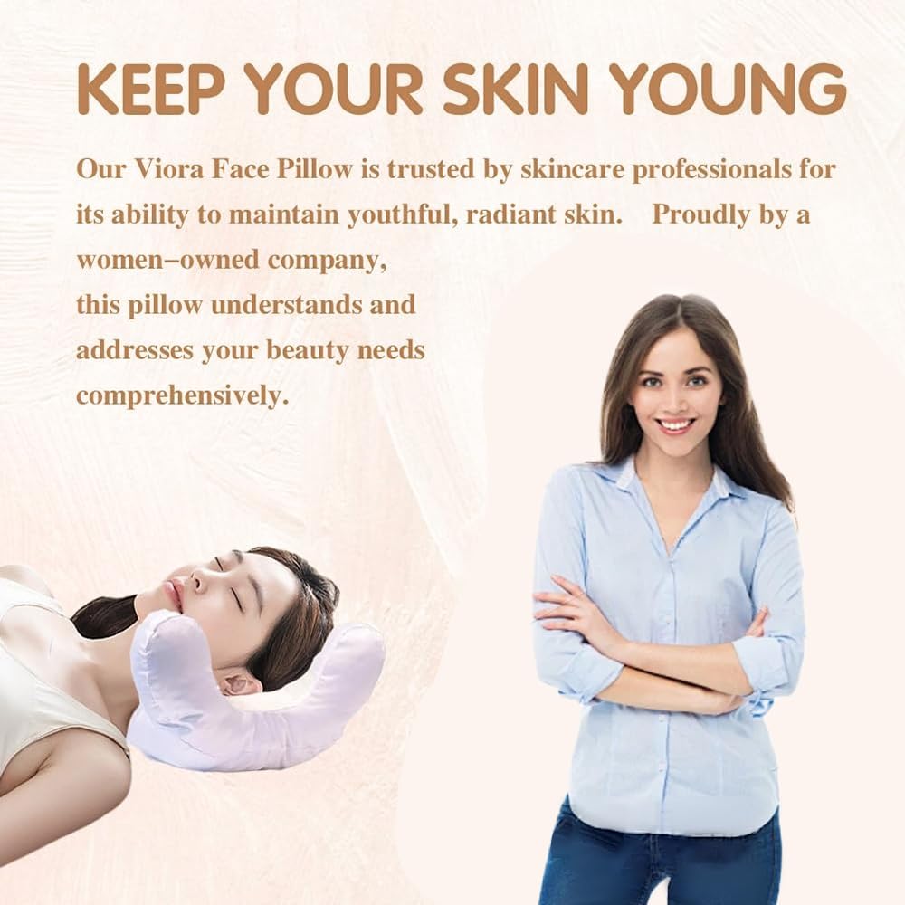Almohada de Belleza NobiMart Lemniva Gris Antiarrugas y Antiaging para Dormir de Lado
