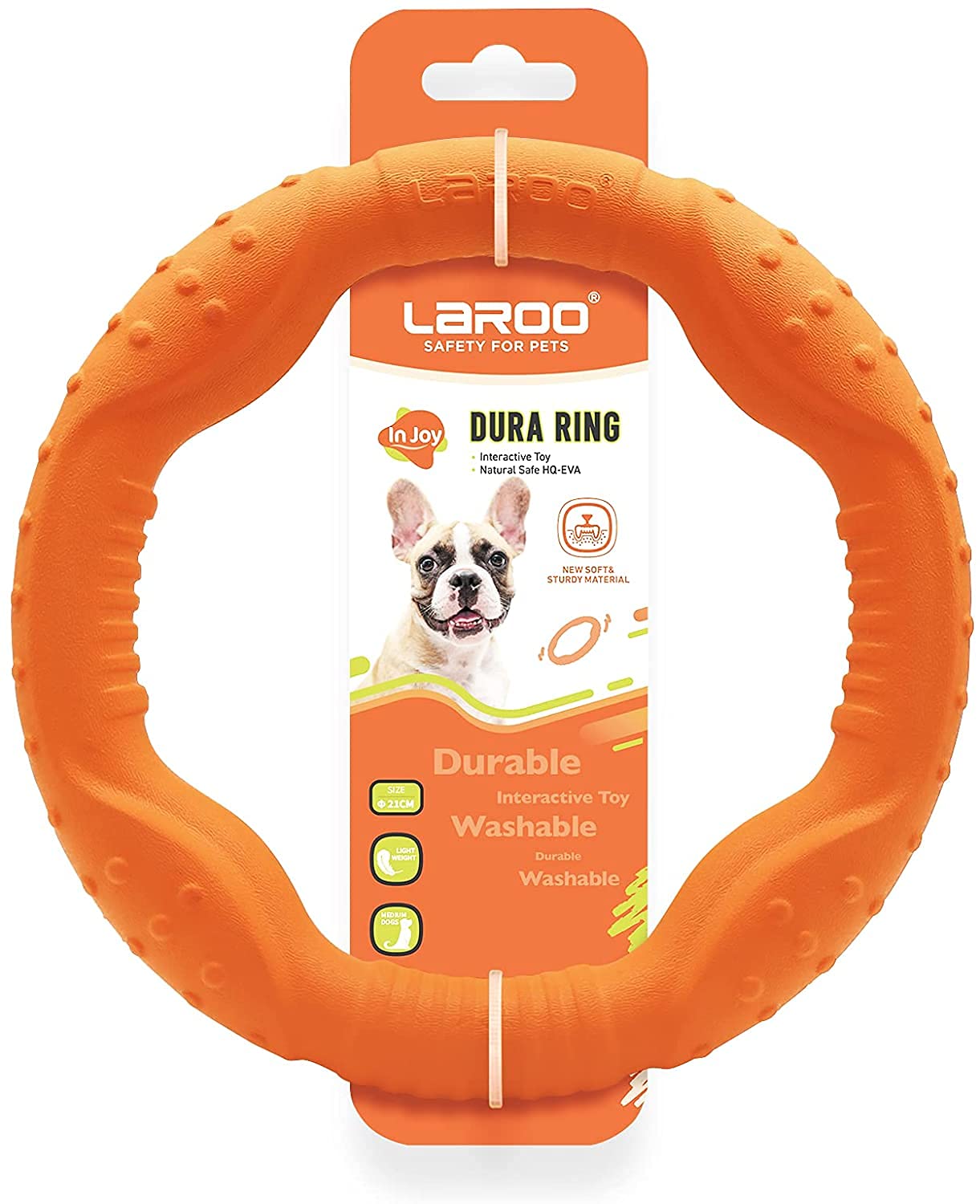 Juguetes para Perros LaRoo Naranja Flotantes para Masticadores Agresivos