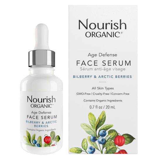 Nourish Organic Age Defense Face Serum, 0.7 Ounce