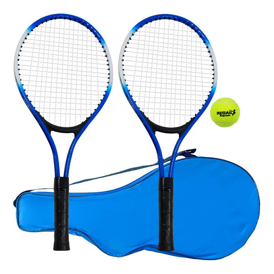 LINAHEALTH | Juego de Tenis, 2 Raquetas Multi filamentos 1 Pelota de Tenis