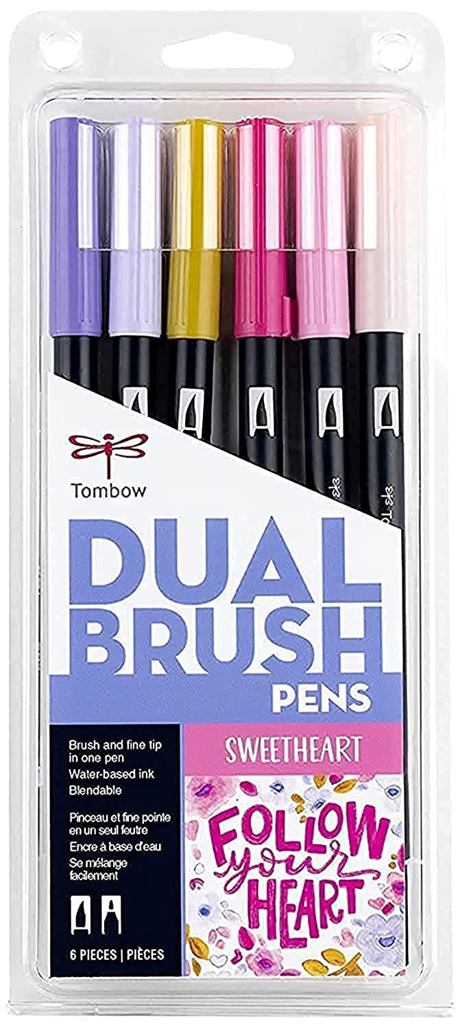 Plumones Artísticos Tombow Sweetheart Dual Brush para Retrato