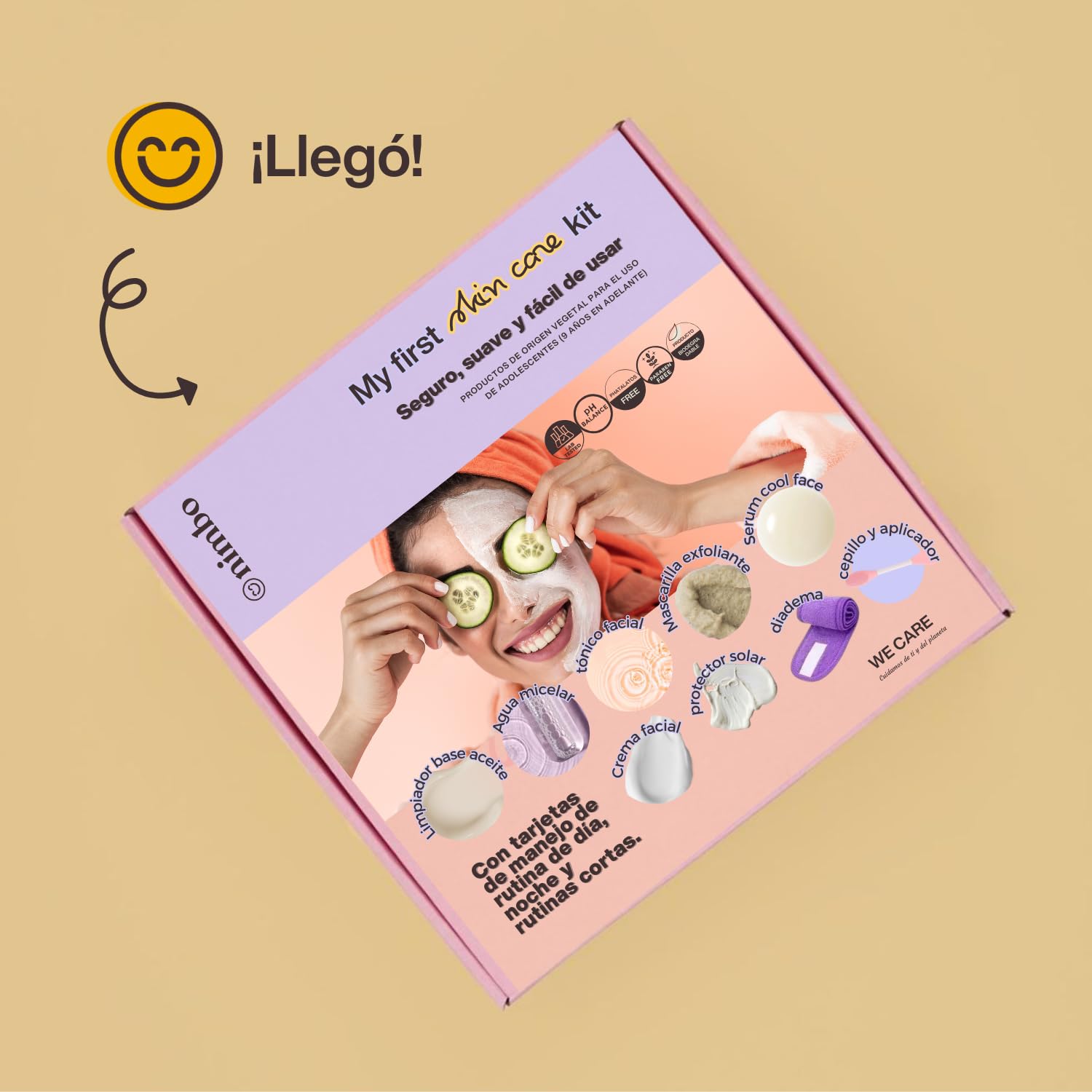 Kit de Skincare NIMBO Jojoba-Ginseng Lavanda para Pre-adolescentes y Adolescentes