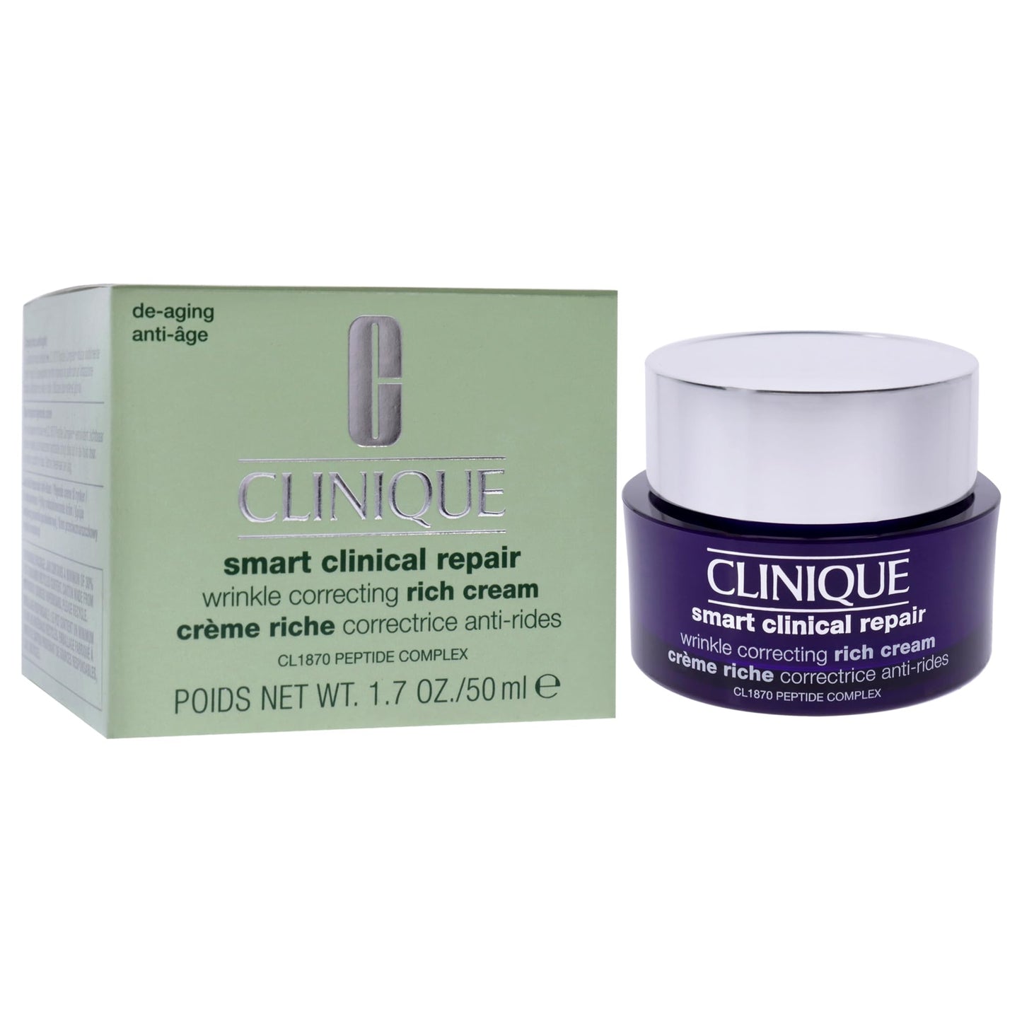 Clinique Smart Clinical Repair Wrinkle Correcting Rich Cream for Women 1.7 oz Cream