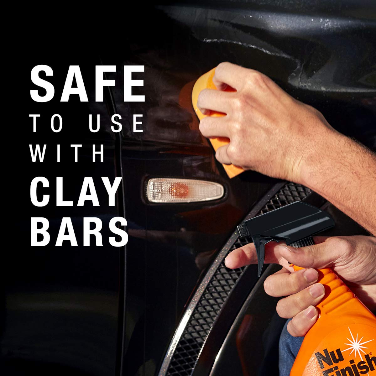 Toalla de Microfibra y Spray para Detalles de Coche Nu Finish 5 en 1