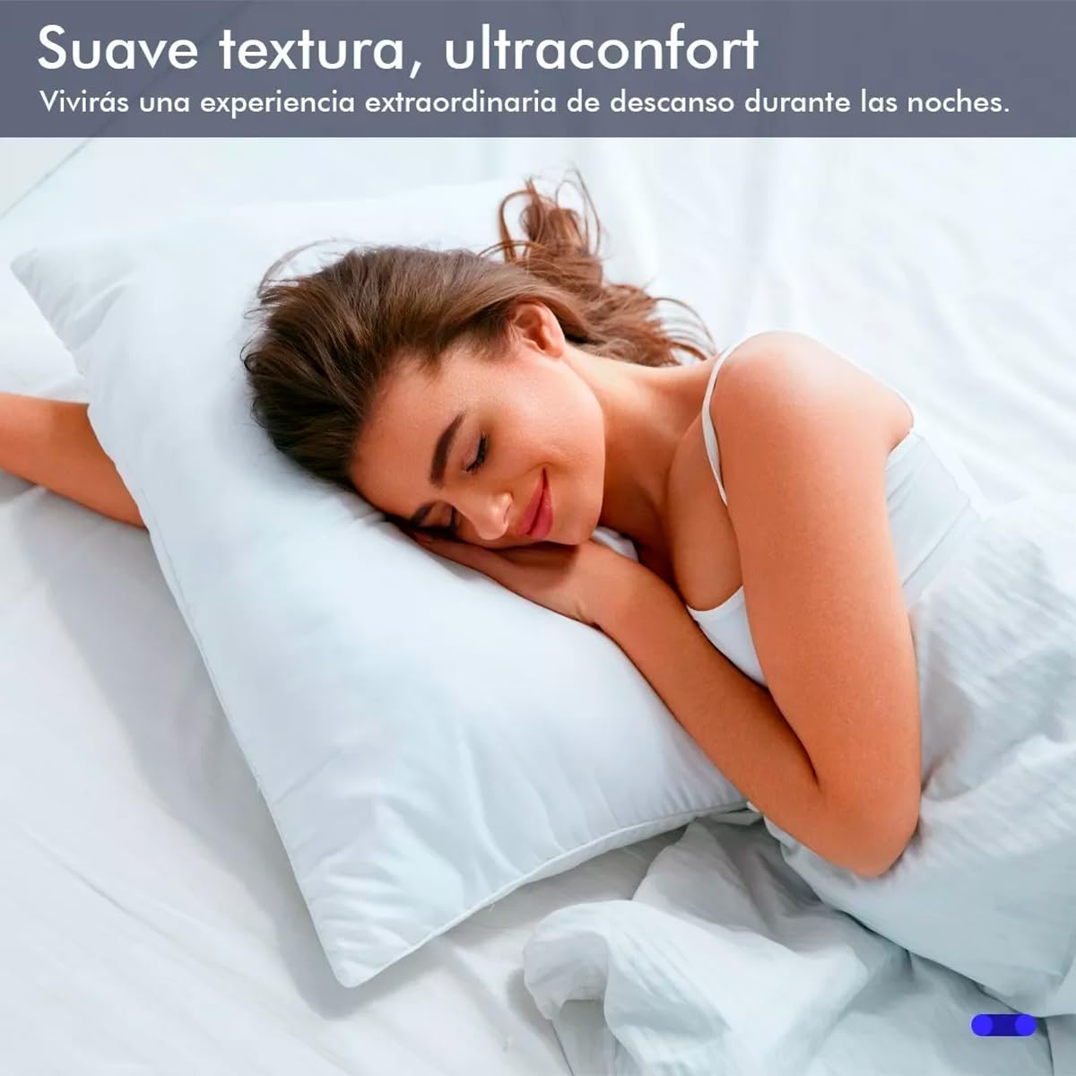 KITUL Pack Almohada para Cuello Estándar Suaves al Alto Vacio Calidad Hotelera (Algodón, 2 Pack Estandar)