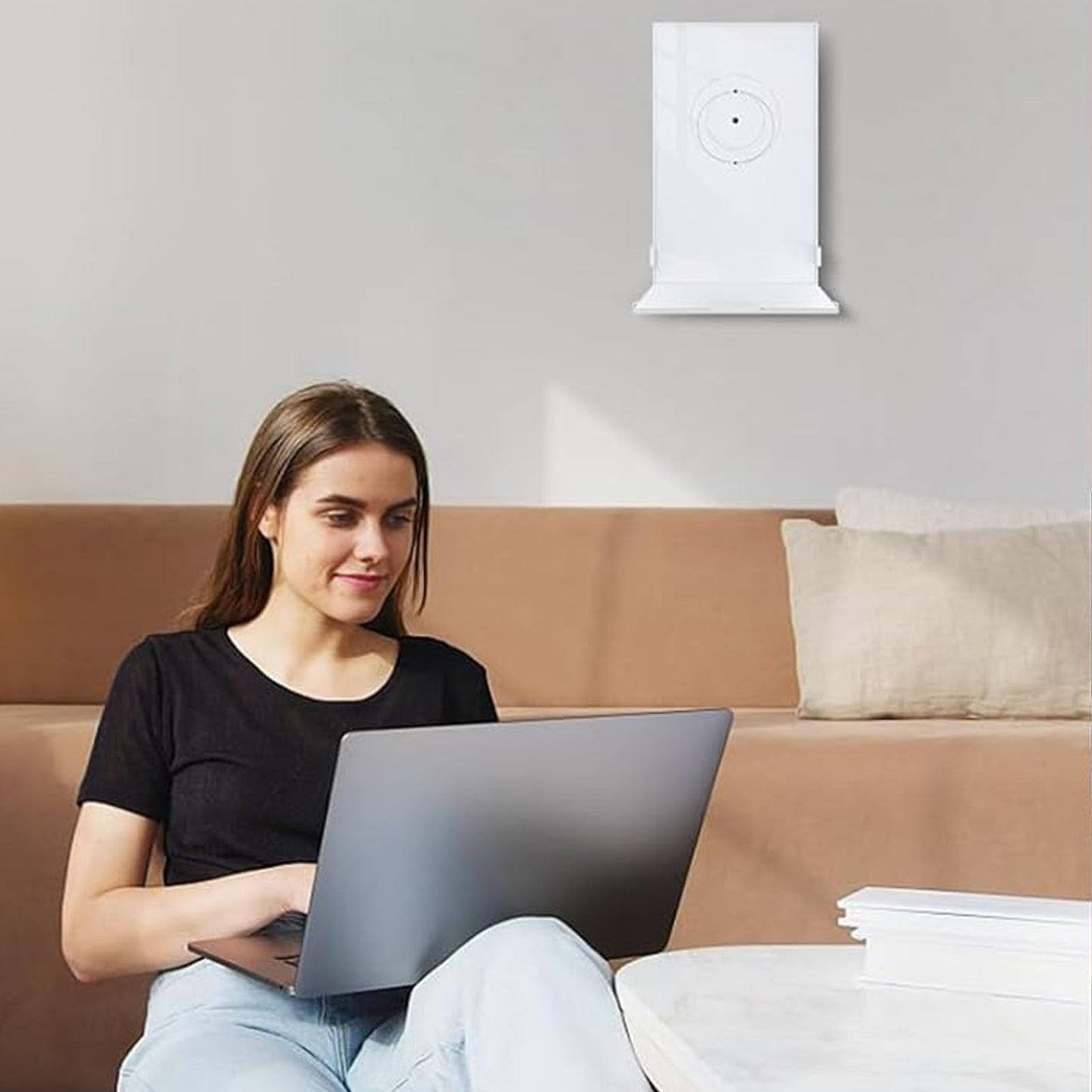 Zunate Soporte de Pared StarLink, Kit de Internet Star Link, Soportes Satelitales, Protección del Soporte del Enrutador ABS, Soporte del Soporte del Enrutador WiFi para Enrutador de