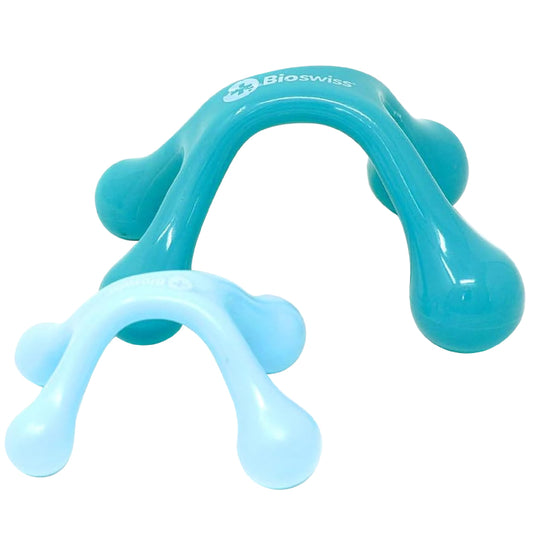Bioswiss Wellness Relaxing Soother and 4 Point Therapeutic Massager Duo 2 Pack