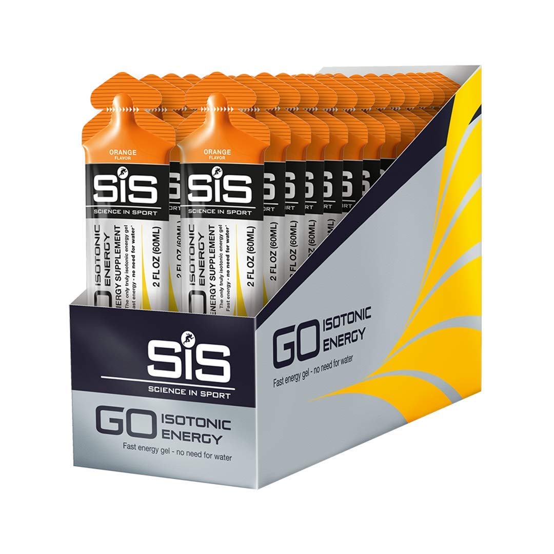 Paquete de Geles Energéticos Isotónicos Science in Sport Naranja con Carbohidratos de Acción Rápida para Rendimiento y Resistencia