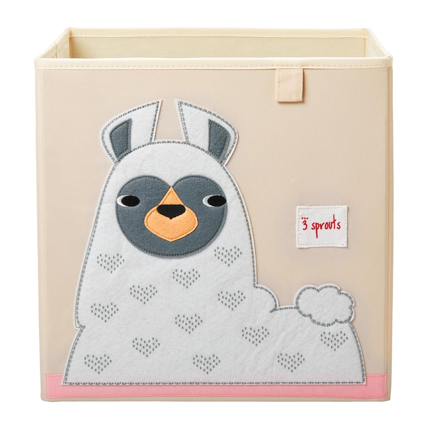 3 Sprouts Cube Storage Box - contenedor organizador para niños y niños - llama