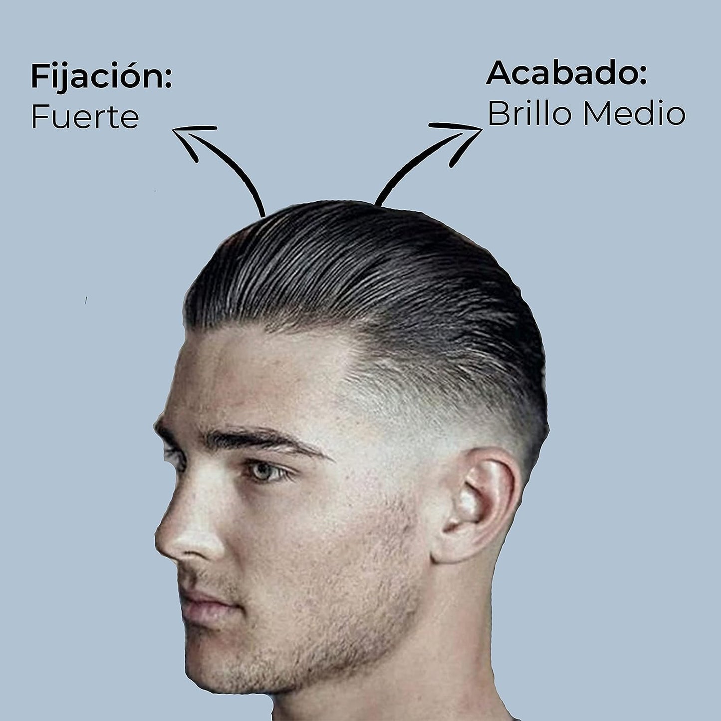 1810 Cera SUPER HOLD POMADE para cabello (Nueva Imagen) - FIJACIÓN ALTA - BRILLO MEDIO - Pomada para cabello Base Agua - Libre de Parabenos - Libre de Sulfatos - Cruelty Free - High Hold Medium Shine Pomade - Efecto Cera sin Residuos - 4.58 oz/130 gr