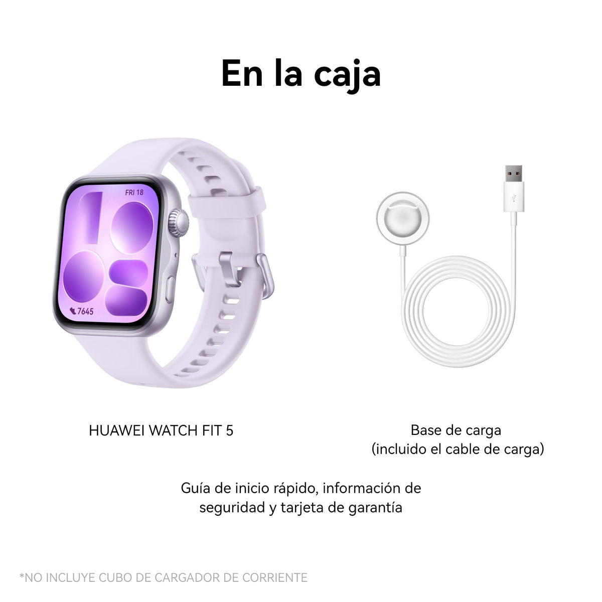 Smartwatch HUAWEI Watch FIT 5 Morado con GPS