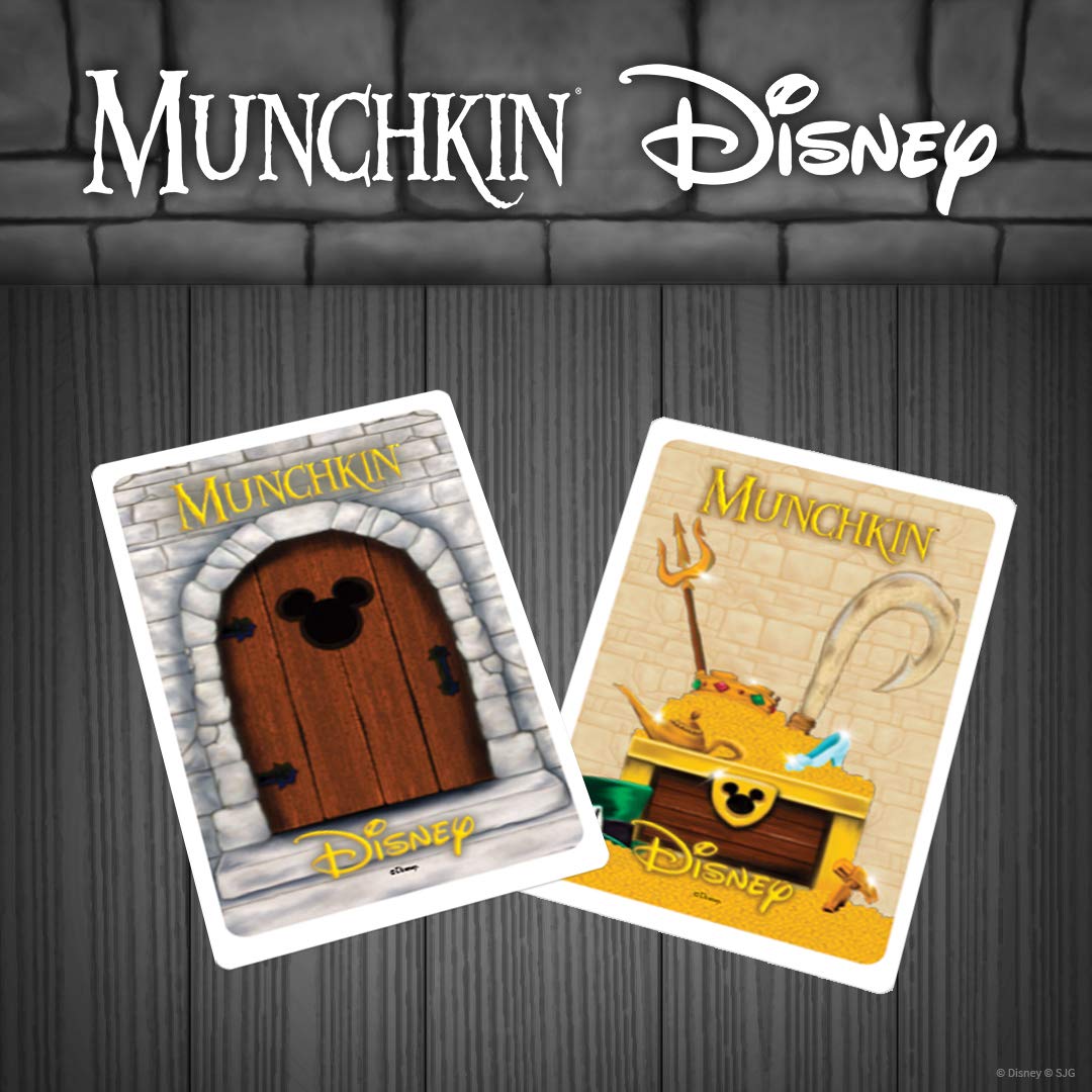 Juego de Cartas USAOPOLY Munchkin Disney con Personajes y Villanos