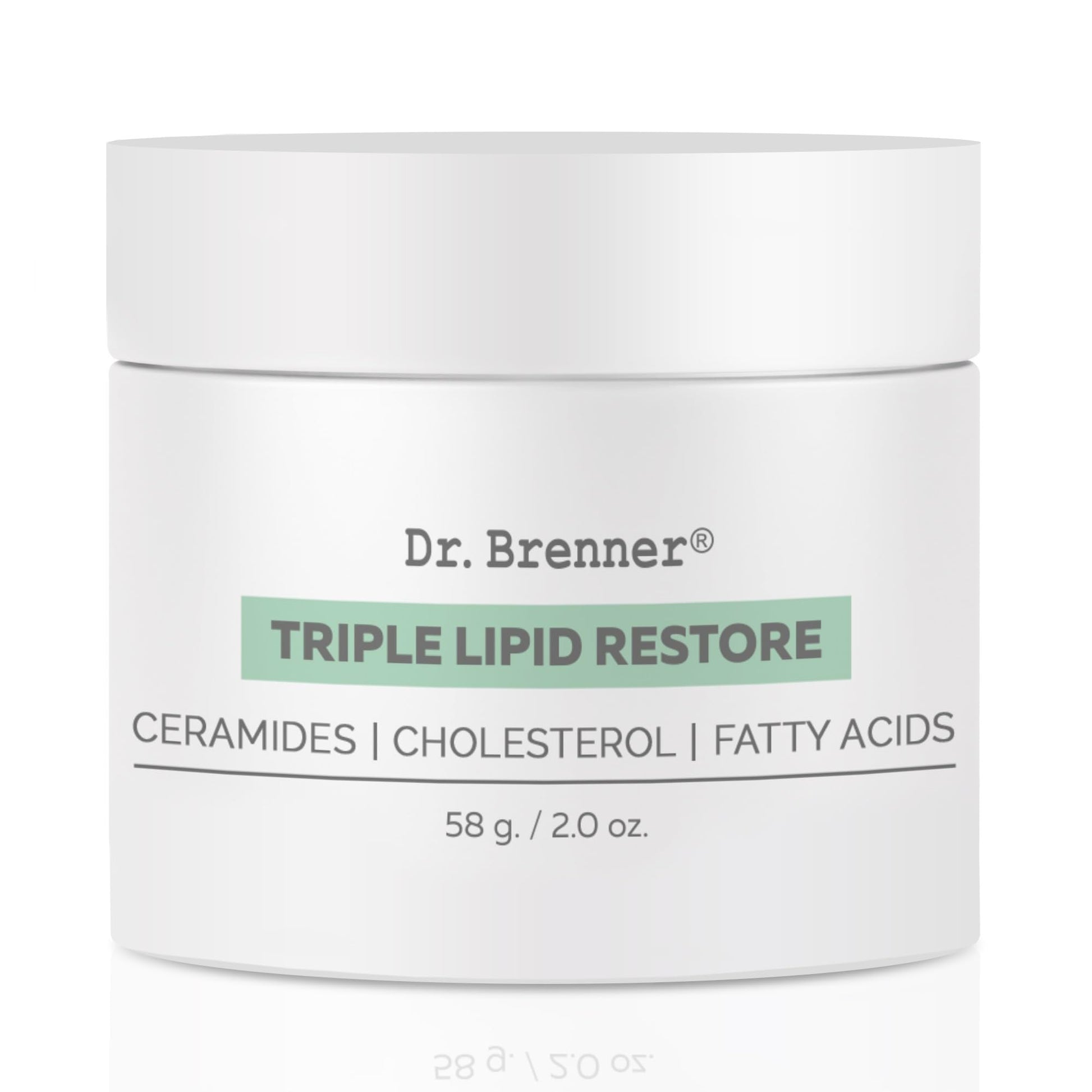 Dr. Brenner- Crema hidratante facial antienvejecimiento Triple Lipid Restore, reafirmante y recuperadora con ceramidas, lípidos y