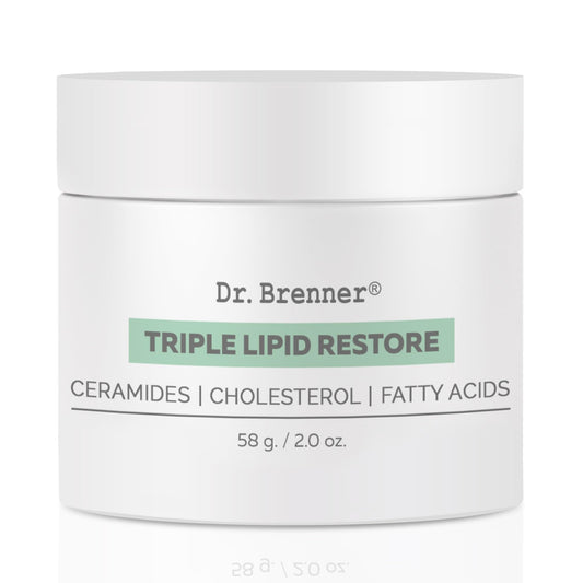 Dr. Brenner- Crema hidratante facial antienvejecimiento Triple Lipid Restore, reafirmante y recuperadora con ceramidas, lípidos y