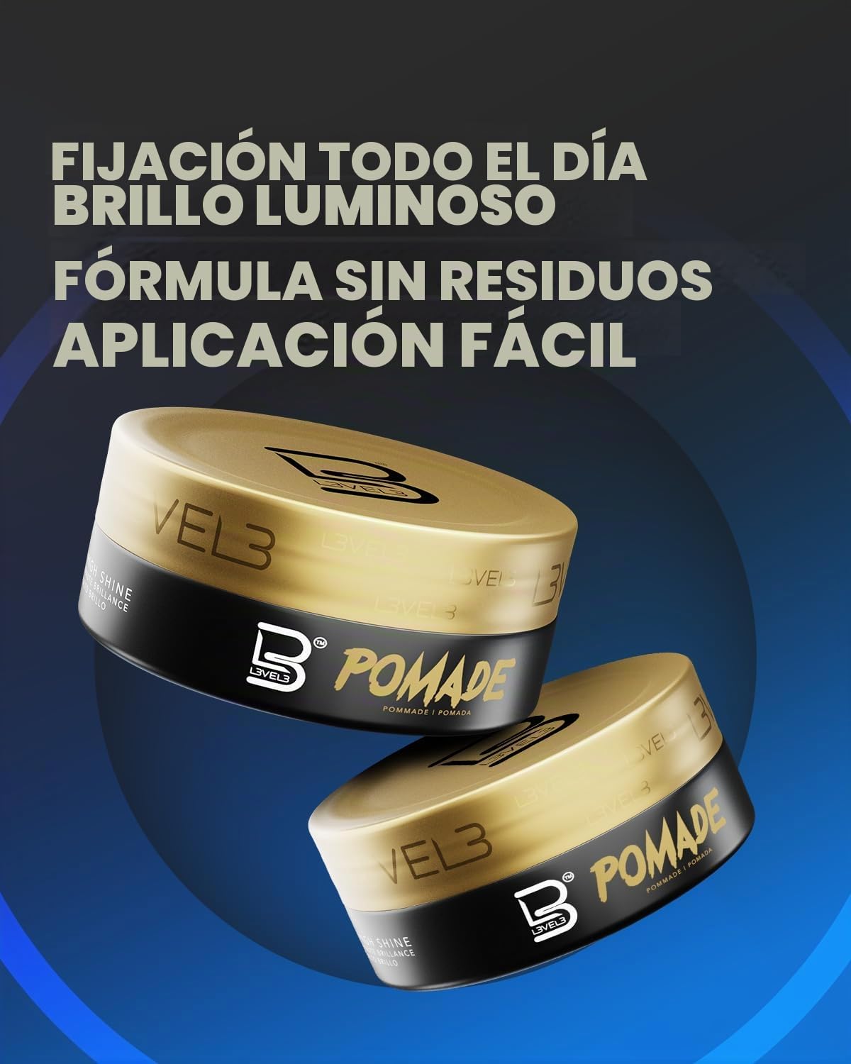 L3VEL3 Pomade Brillo para el Cabello 150 ml