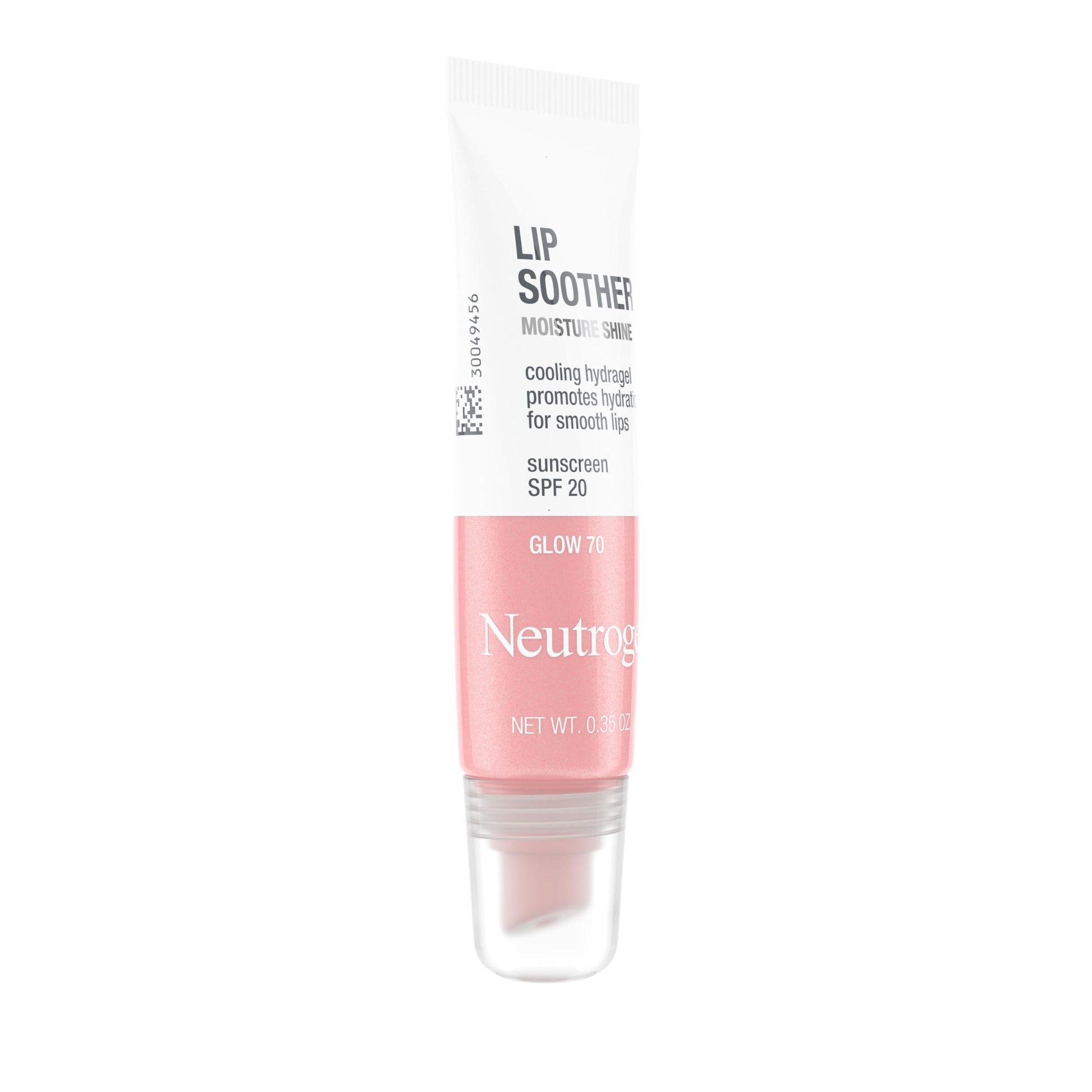 Neutrogena Moistureshine Lip Soother Gloss, Spf 20, Glow 70.35 Oz. - (Pack of 2)