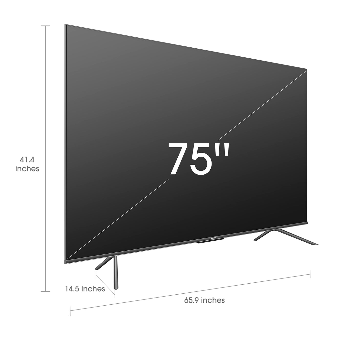 Hisense ULED 4K Premium 75U6H Quantum Dot QLED Series 75 Pulgadas Smart Google TV, Dolby Vision Atmos, Control Remoto de Voz, Compatible con Alexa (Modelo 2022)