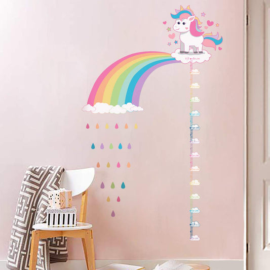 Pegatinas de Pared ufengke Unicornio Arco Iris para Niñas