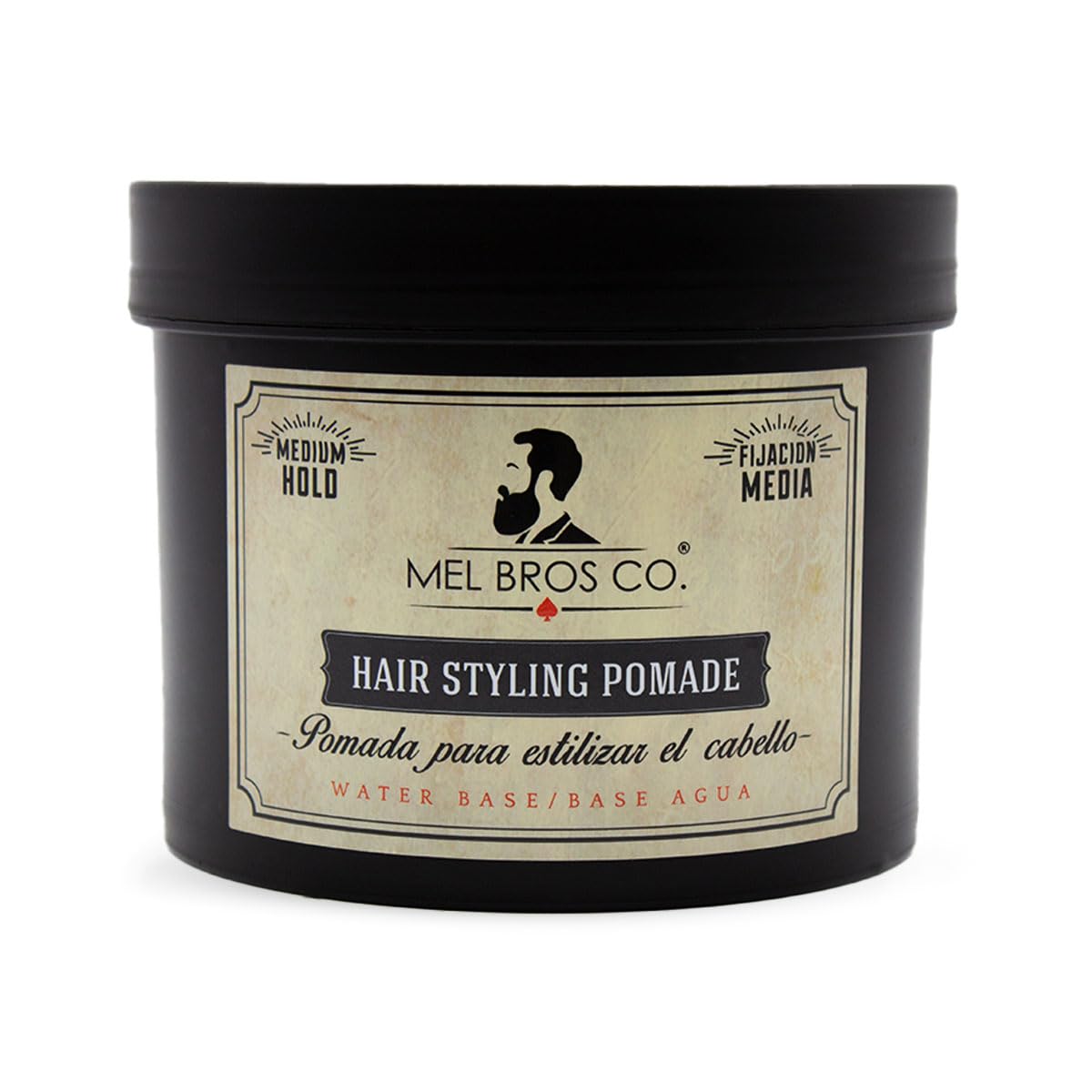 MEL BROS CO. - Hair Styling Pomade - Pomada para estilizar el Cabello. Base Agua. (32 oz / 946.35 ml, Media Fijación)