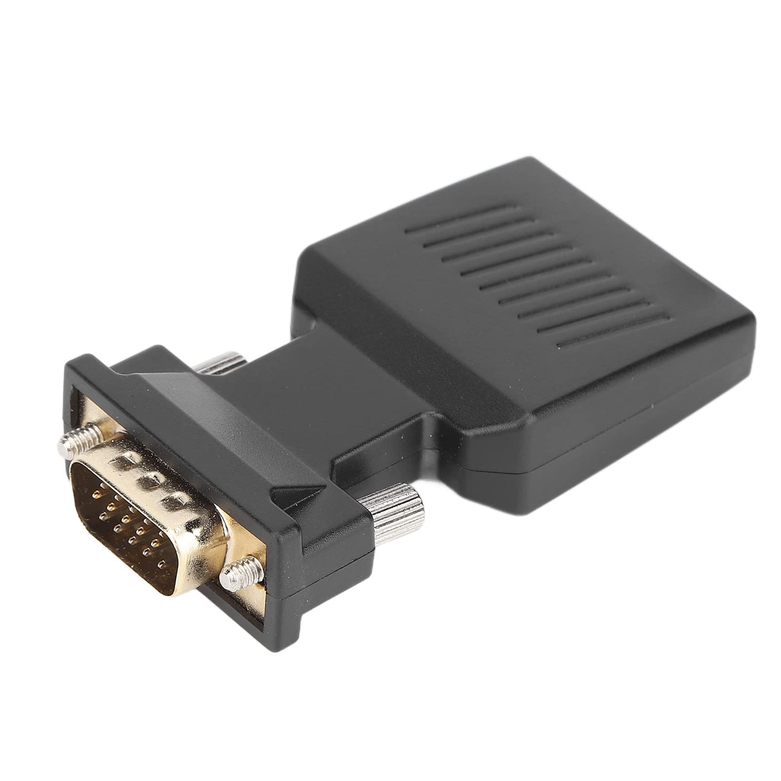 Adaptador VGA a HDMI con Audio 1080P, Convertidor de Video HDMI Hembra VGA Macho para Computadora Portátil, Computadora, Proyector