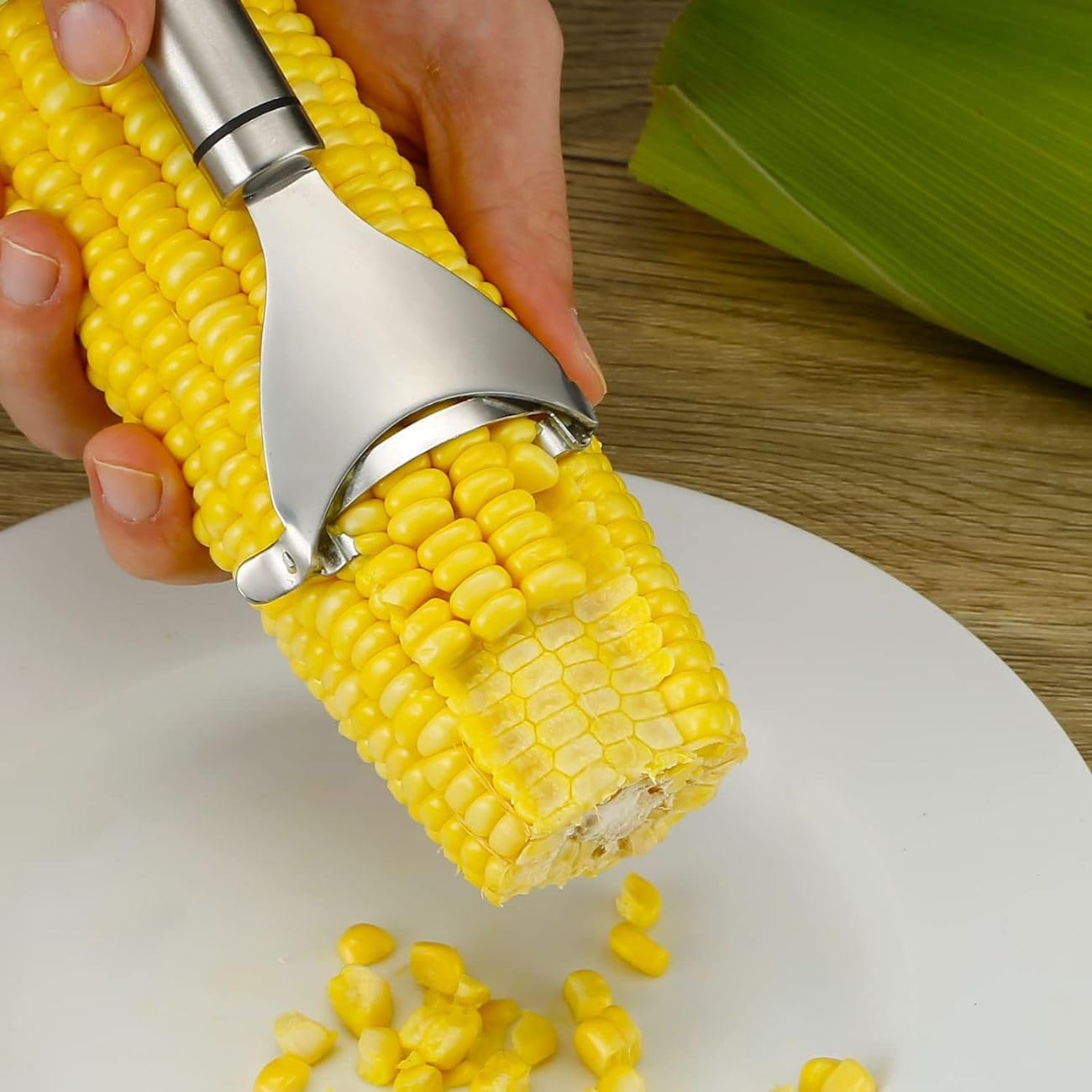 Pelador de Maíz U Chef Acero Inoxidable Herramienta Trituradora para Cocina