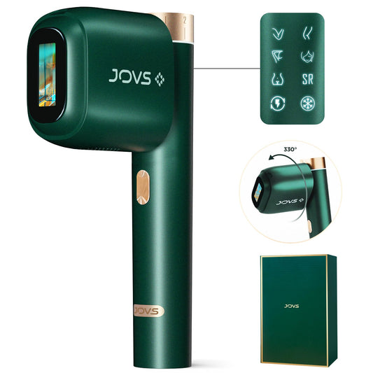 Depiladora Láser JOVS 24J IPL Verde con Tecnología de Enfriamiento de Zafiro para Mujer y Hombre