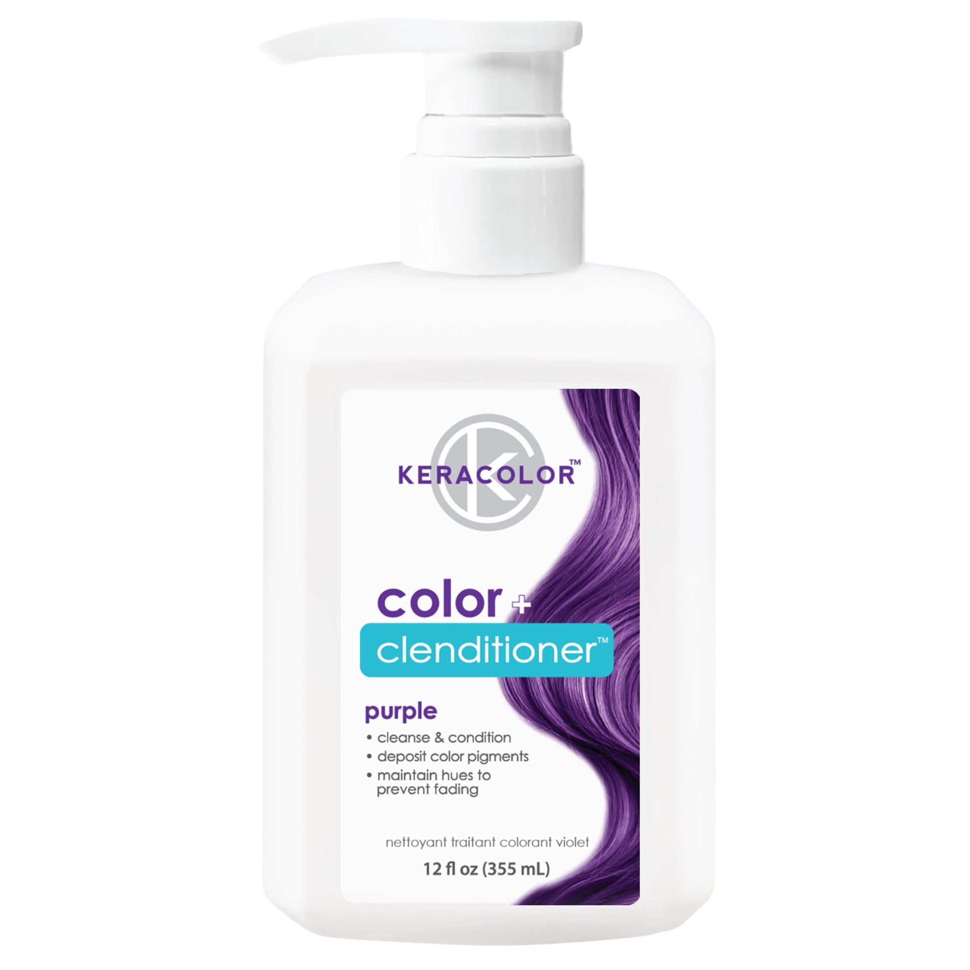 Clendificador Keracolor Morado 12 Onzas Color Plus