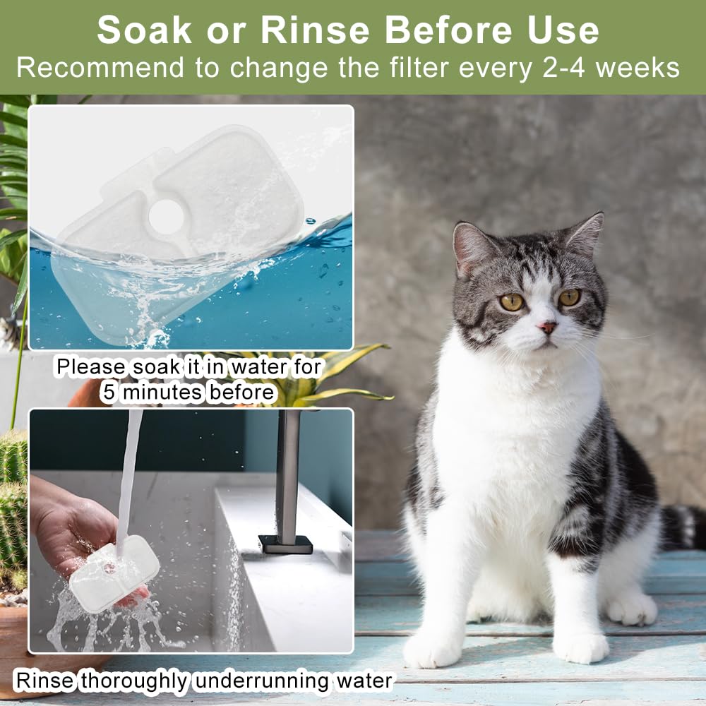 Filtros de Fuente de Agua PETLIBRO Blanca Compatibles para Mascotas 40 Unidades