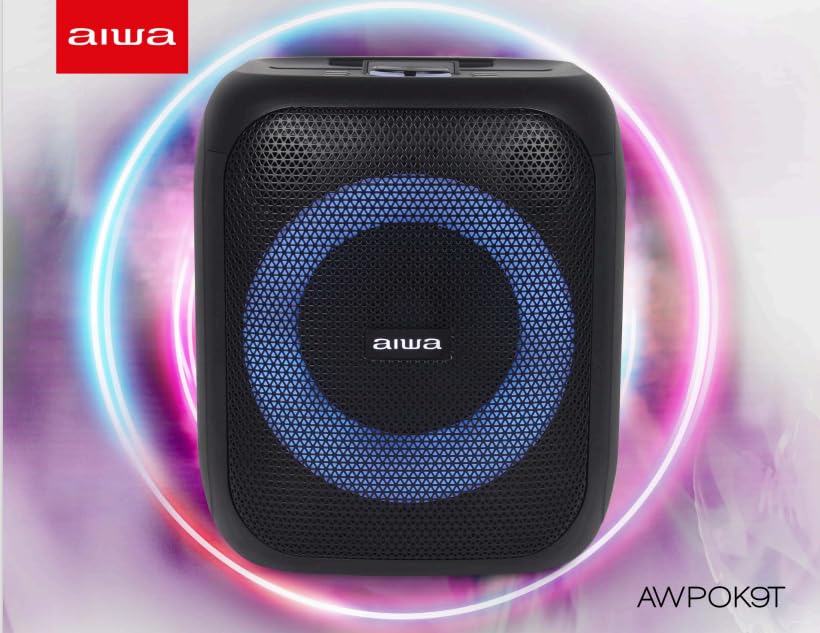 Aiwa Bocina Awpok9t Portátil con Bluetooth Color Negro