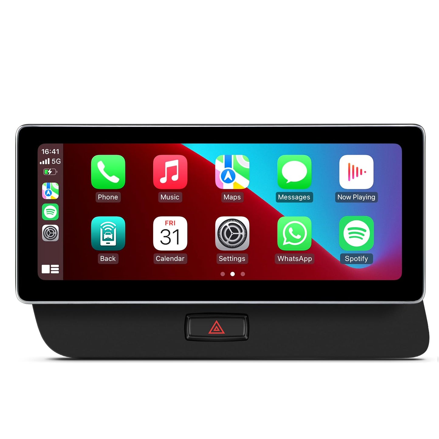 visualización táctil estéreo de coche para Audi Q5 2009-2017 OEM System, Android Auto Wireless CarPlay Bluetooth Upgrade Factory Radio Reemplazo (26 cm Concert/Symphony)
