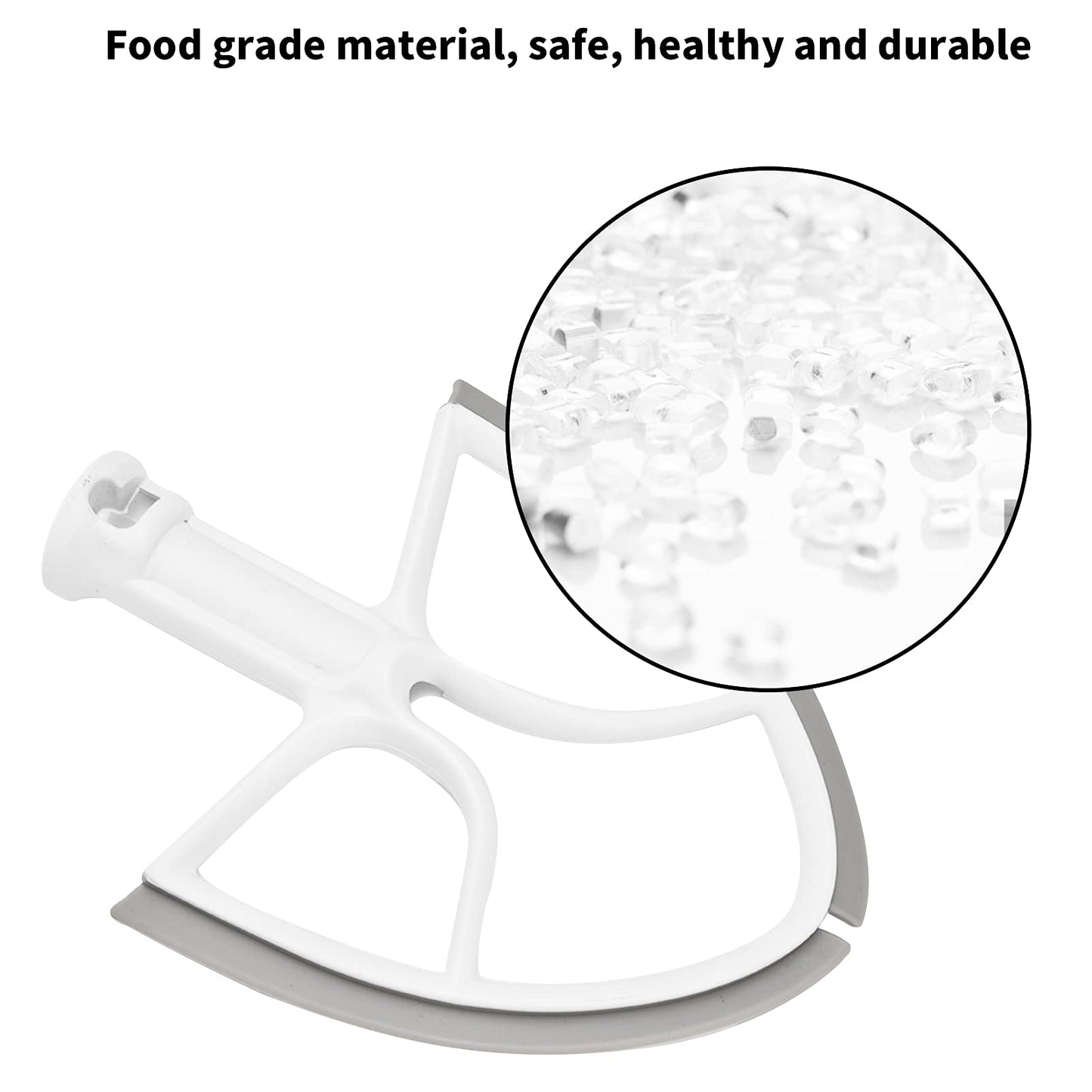 Batidora de Borde Flexible para Kitchenaid, Cabezal Inclinable para Batidora de Pie con Elevador de Tazón 5QT Batidora, Repuesto de Batidora de Mano, Cabezal para Mezcladora de Cocina