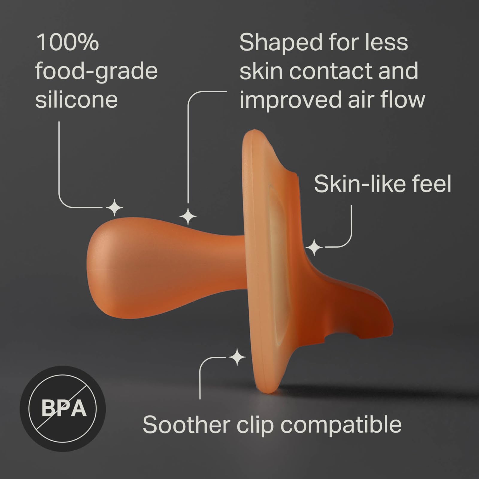 Chupetes de Silicona Tommee Tippee Ultra-light StayPut Día y Noche 0-6 Meses, Sensación Suave, Paquete de 4