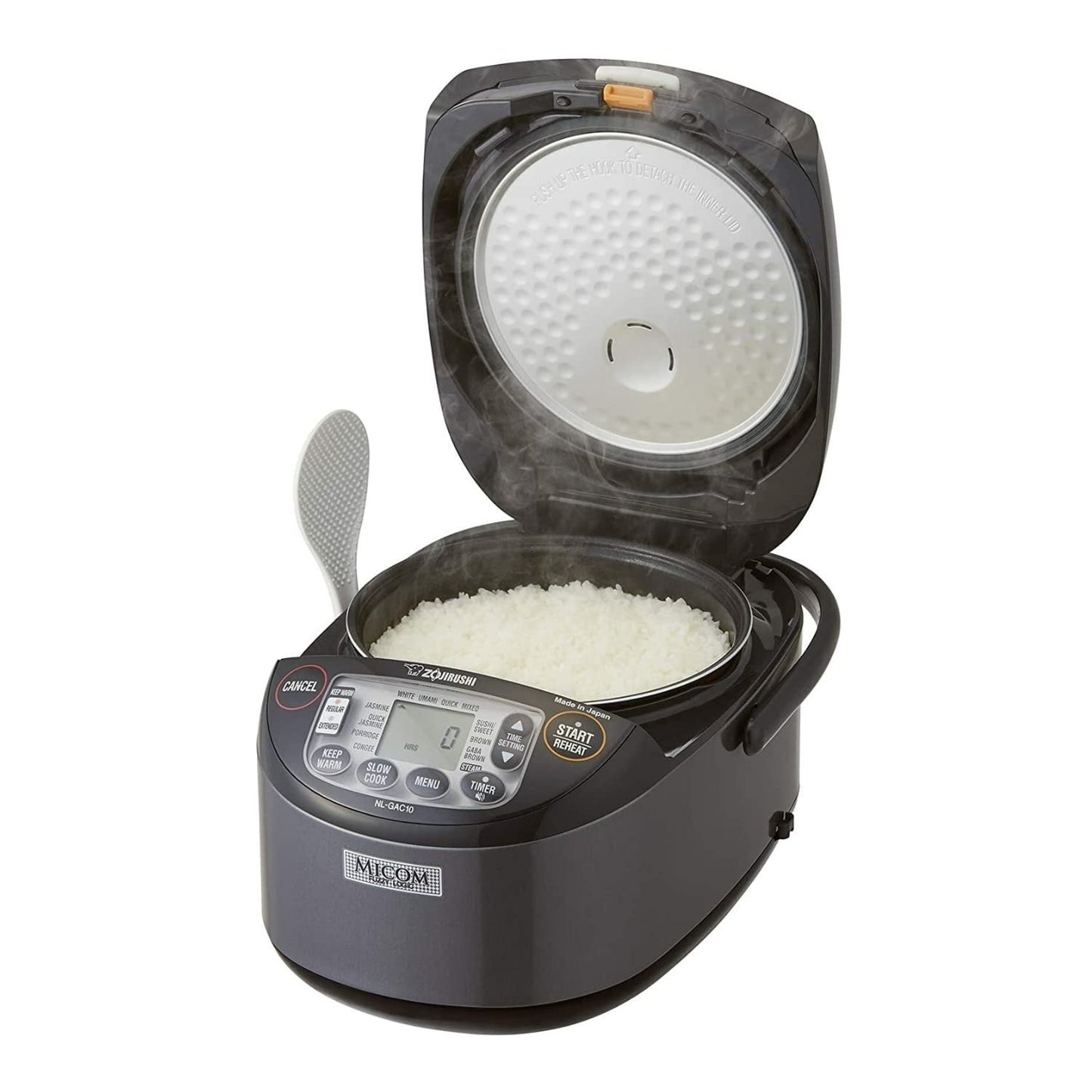 Arrocera y Calentador de Arroz Umami Micom Zojirushi Negro Metálico