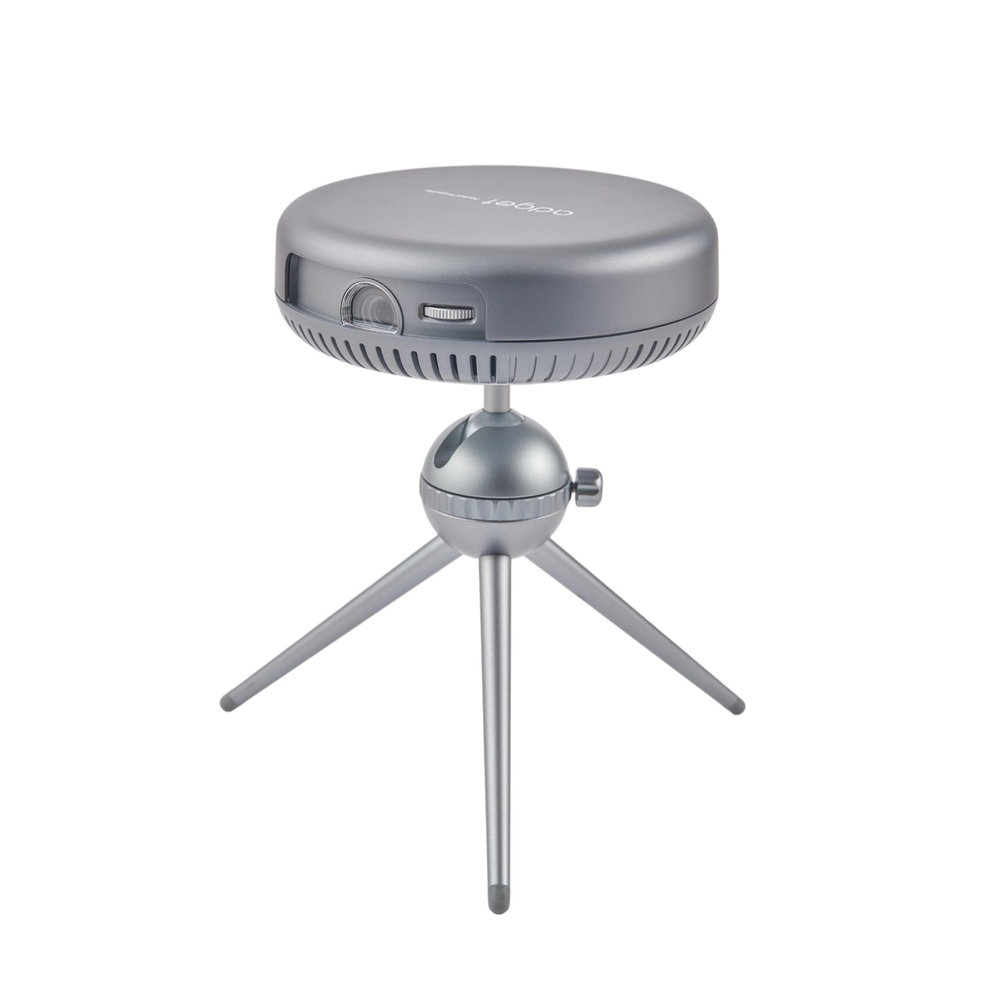 Adget iSpace2 Mini proyector inteligente, proyector portátil 1080P con WiFi y Bluetooth, altavoz Bluetooth de 360°, trípode incluido, proyector de bolsillo recargable Android 9.0 para uso en