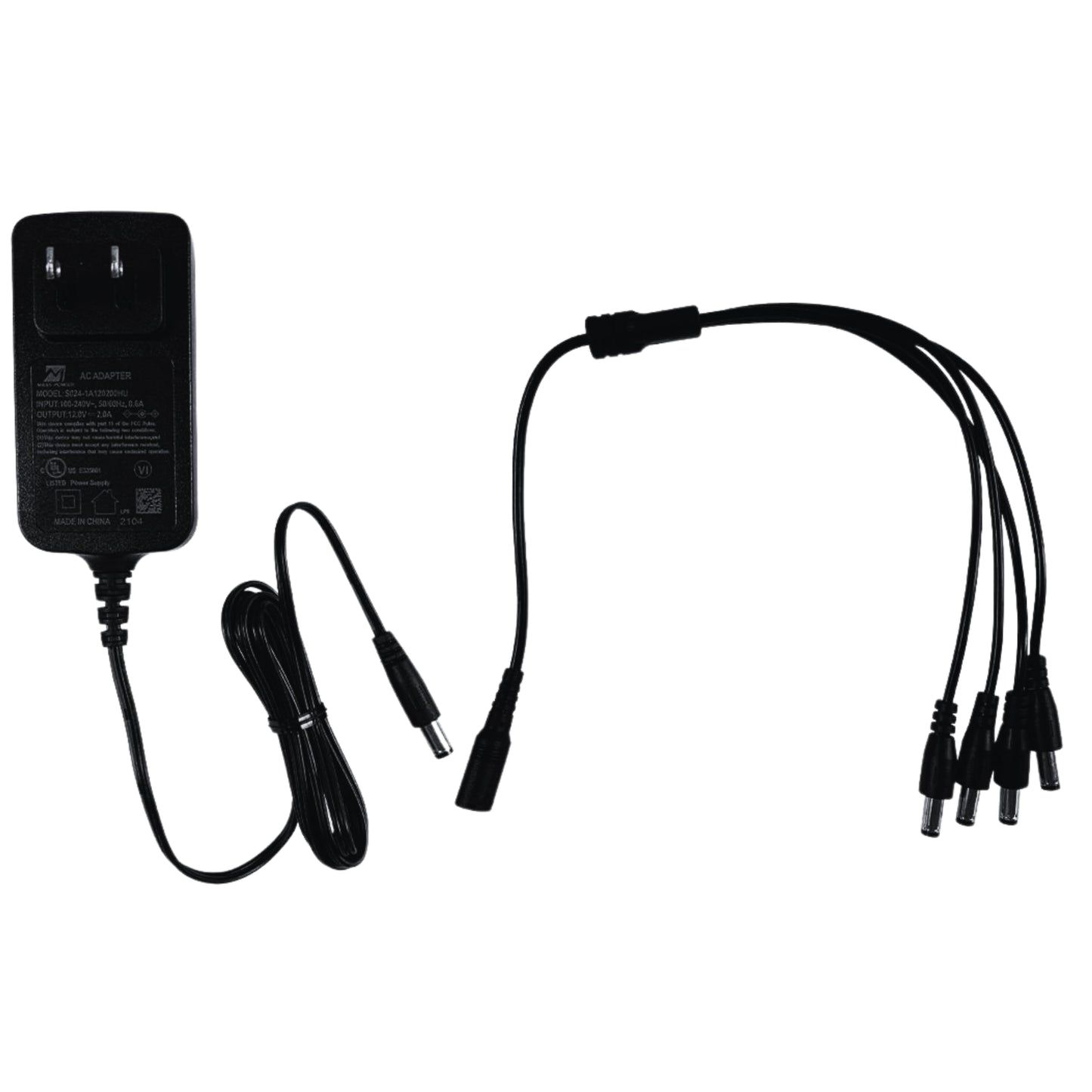 Lorex ACC-U41 Adaptador de corriente para cámara de seguridad 4 en 1