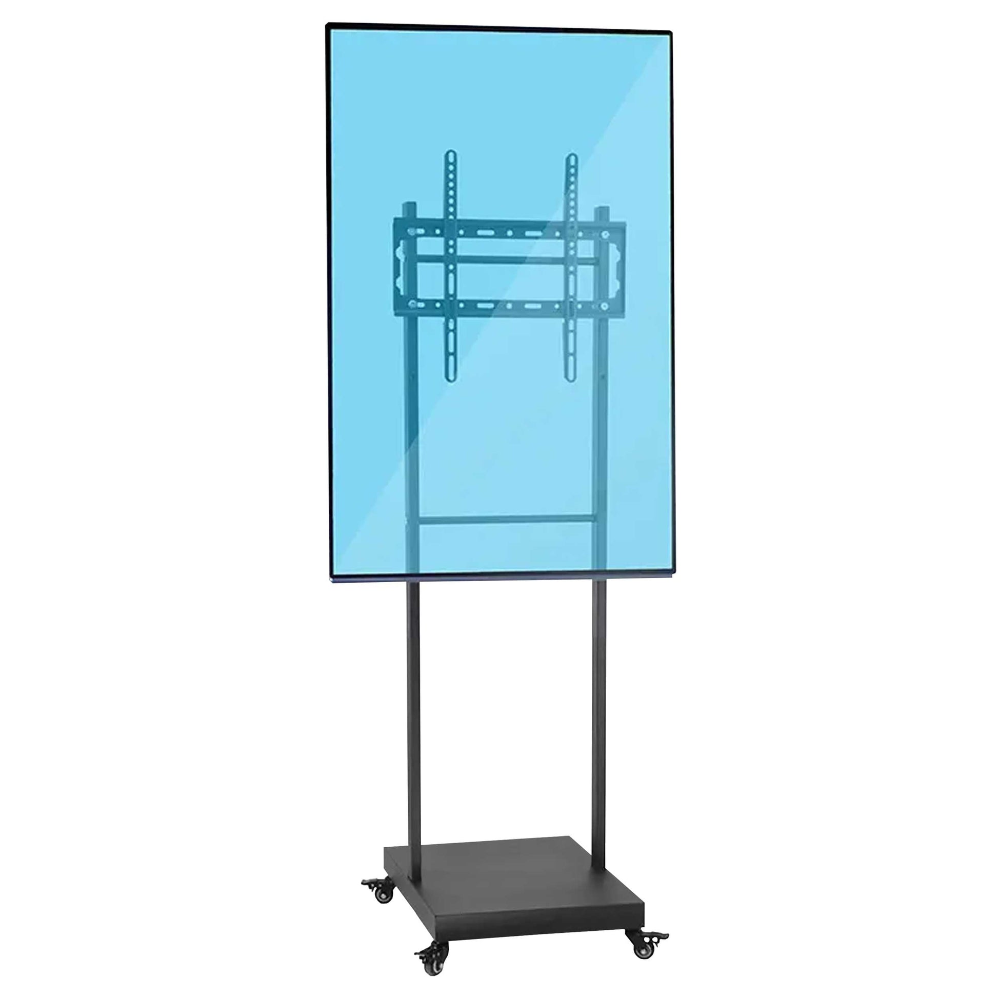 Lucky Owl Soporte de TV para Piso de 32 40 43 50 55 60 65 Pulgadas, Carga máxima 30kg, VESA de 400X400mm, Resistente Material Reforzado, con rueditas, Compatible con 99% de televisores.