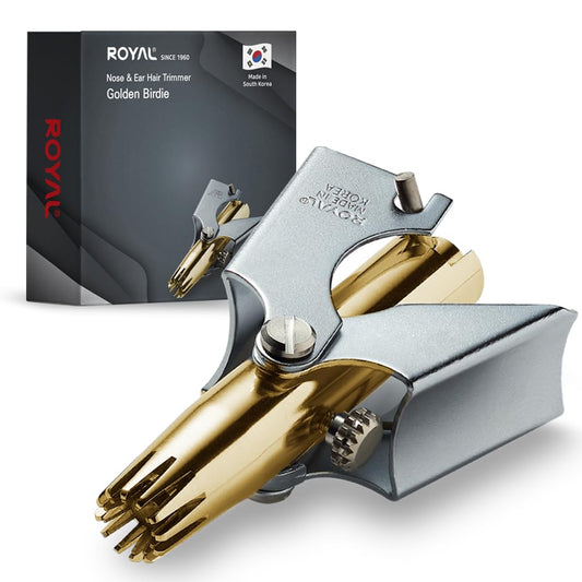 Recortadora de Pelo Real Gold Dorado sin Alergias Manual Impermeable con Doce Cuchillas para Hombre