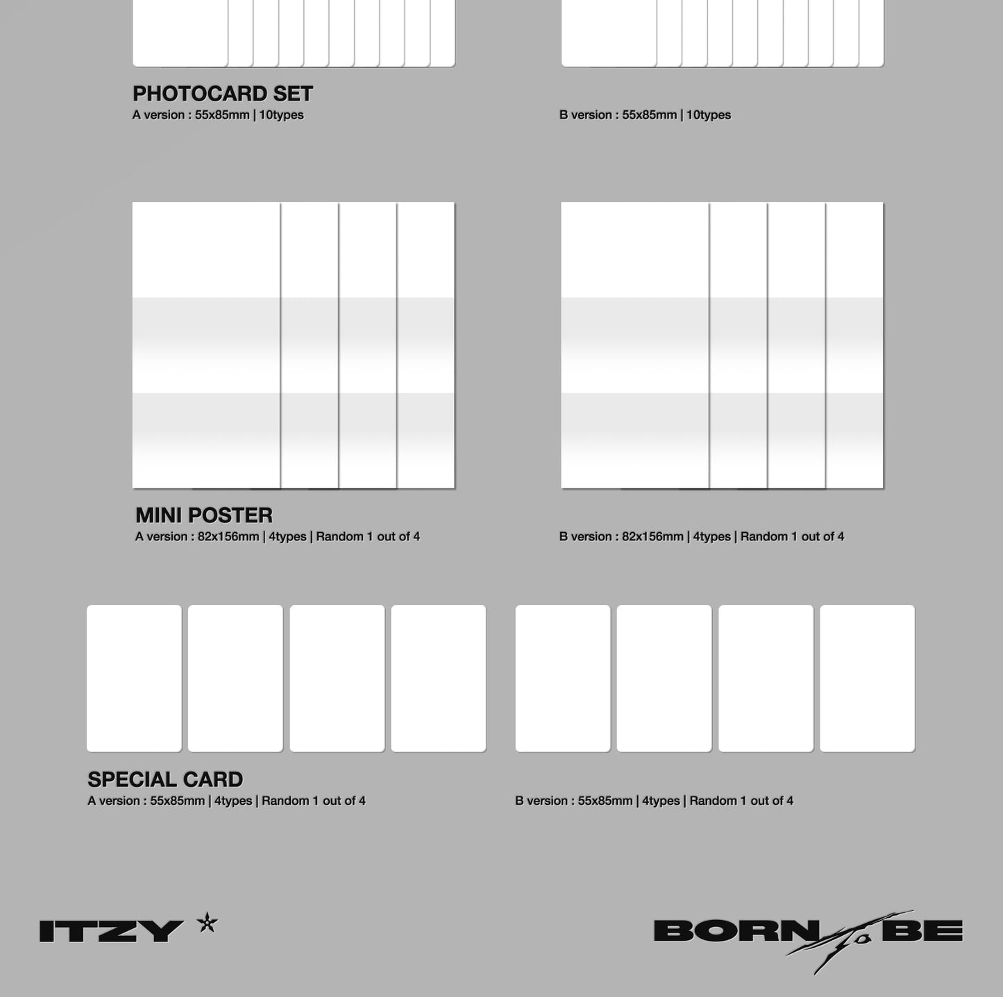 DREAMUS ITZY Born to BE - Contenido del segundo álbum+póster en el paquete+tarjeta fotográfica y seguimiento sellado (versión NEMO A)