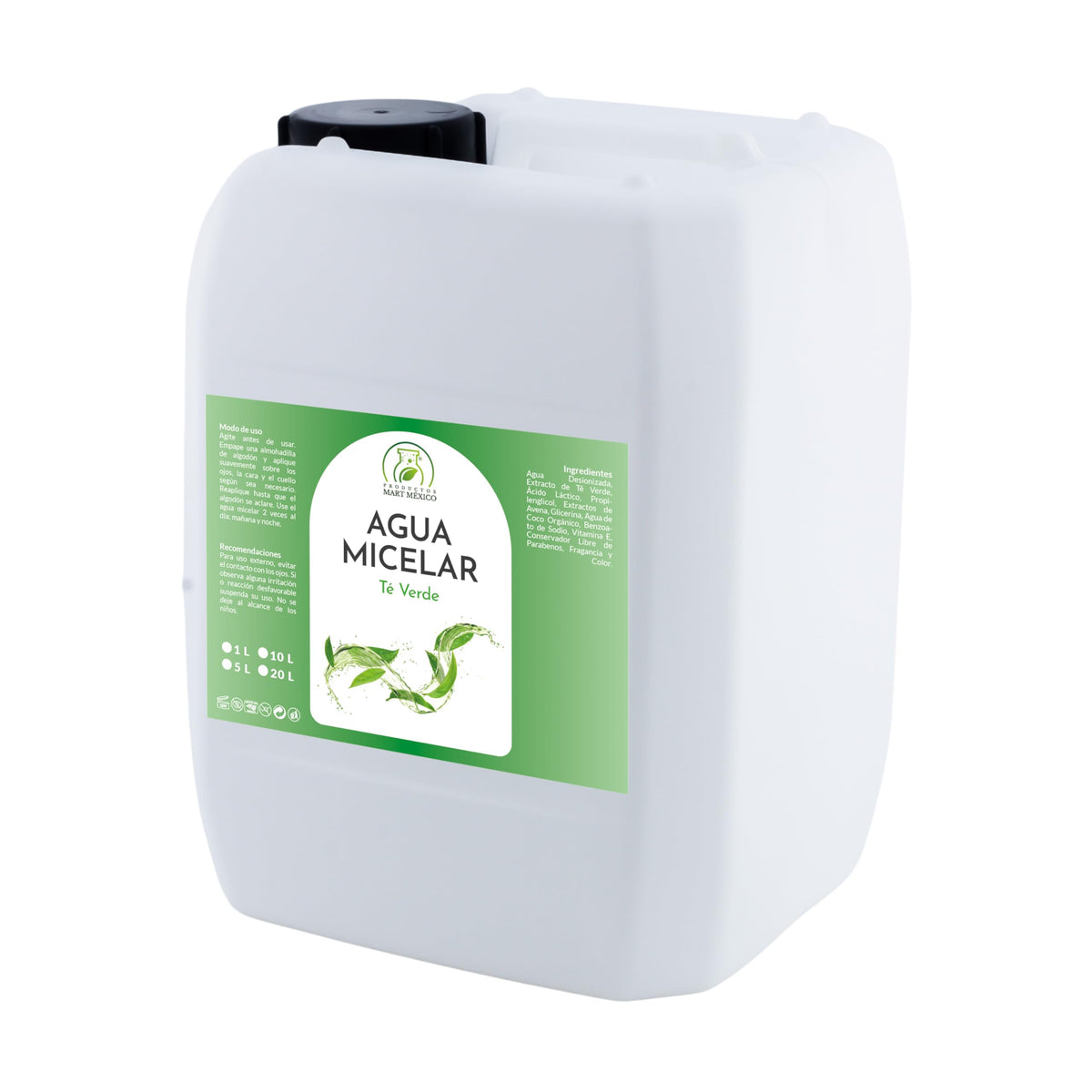 Agua Micelar De Té Verde Frescura 5 Litros Productos Mart Mexico