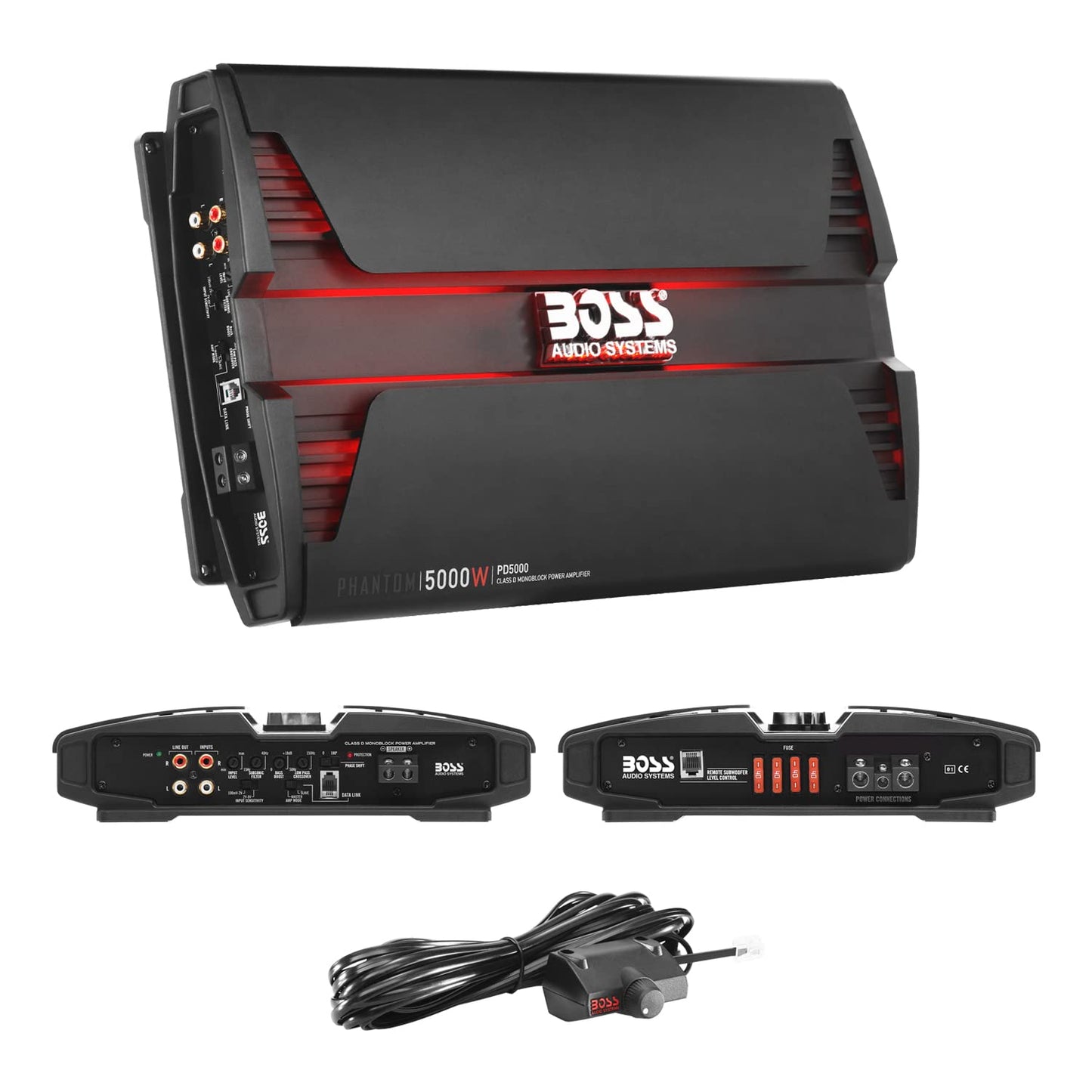 Boss Audio PD5000 Phantom 5000W Monoblock, Class D Amplifier