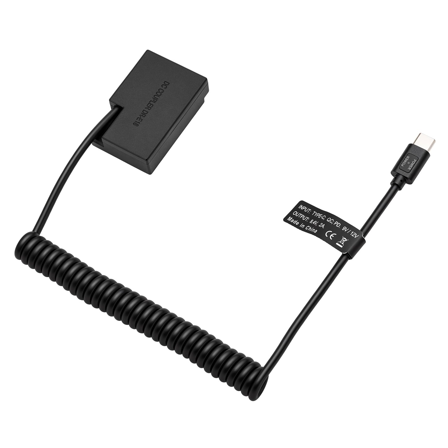 HangTon USB C a LP-E17 Batería Dummy para Canon EOS R8 R10 R50 RP T6s T6i T7i 8000D X8i SL2 Cámara 9V/12V PD DR-E18
