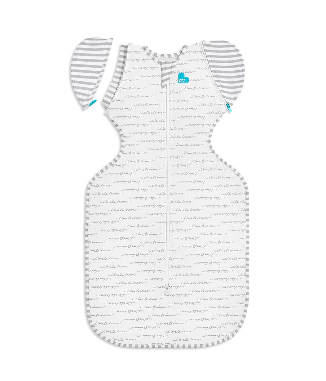 Love To Dream Swaddle UP, Saco para Dormir Bebe de Transición Ideal para el Sueño Cómodo - Saquitos para Dormir Bebe 5.9-8.6 Kg para Climas de 20°C - 24°C - Costal de Algodón Color Blanco