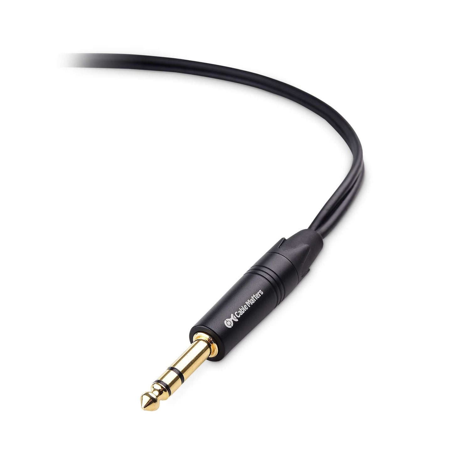 Cable de Inserción TRS 6,35 mm a Doble TS Cable Matters 10 Pies