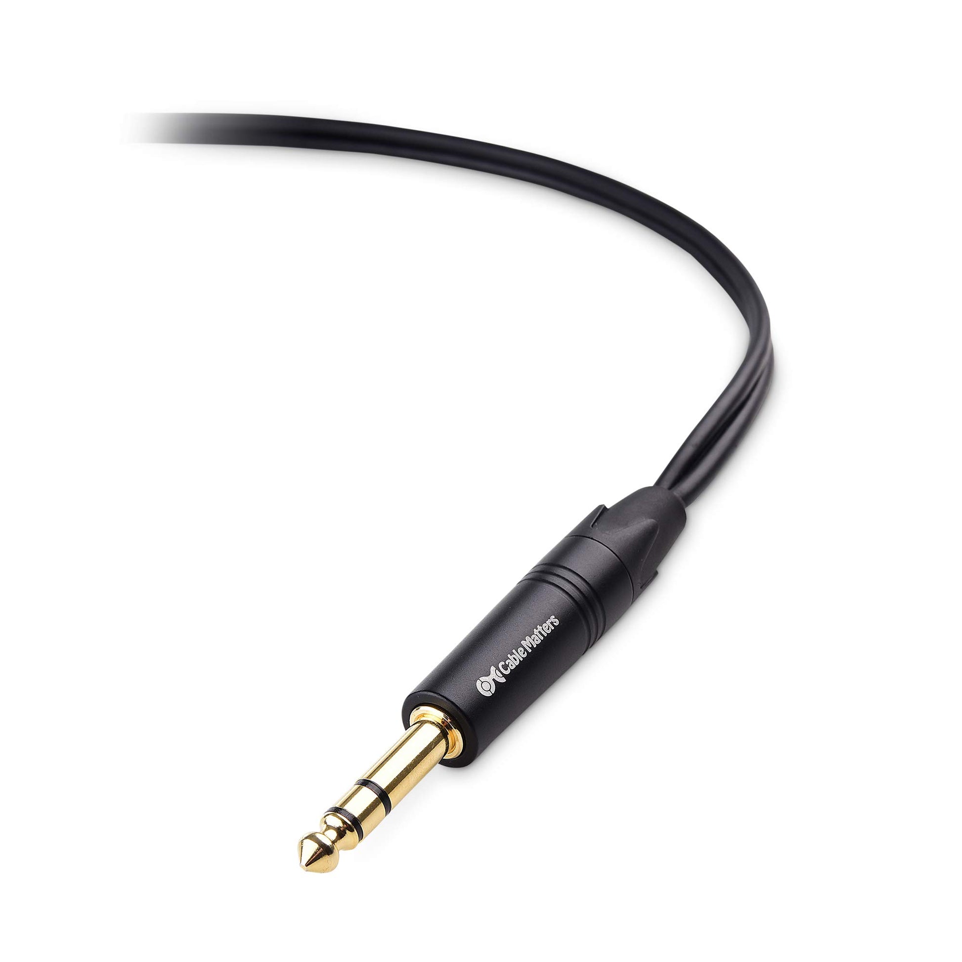 Cable de Inserción TRS 6,35 mm a Doble TS Cable Matters 10 Pies