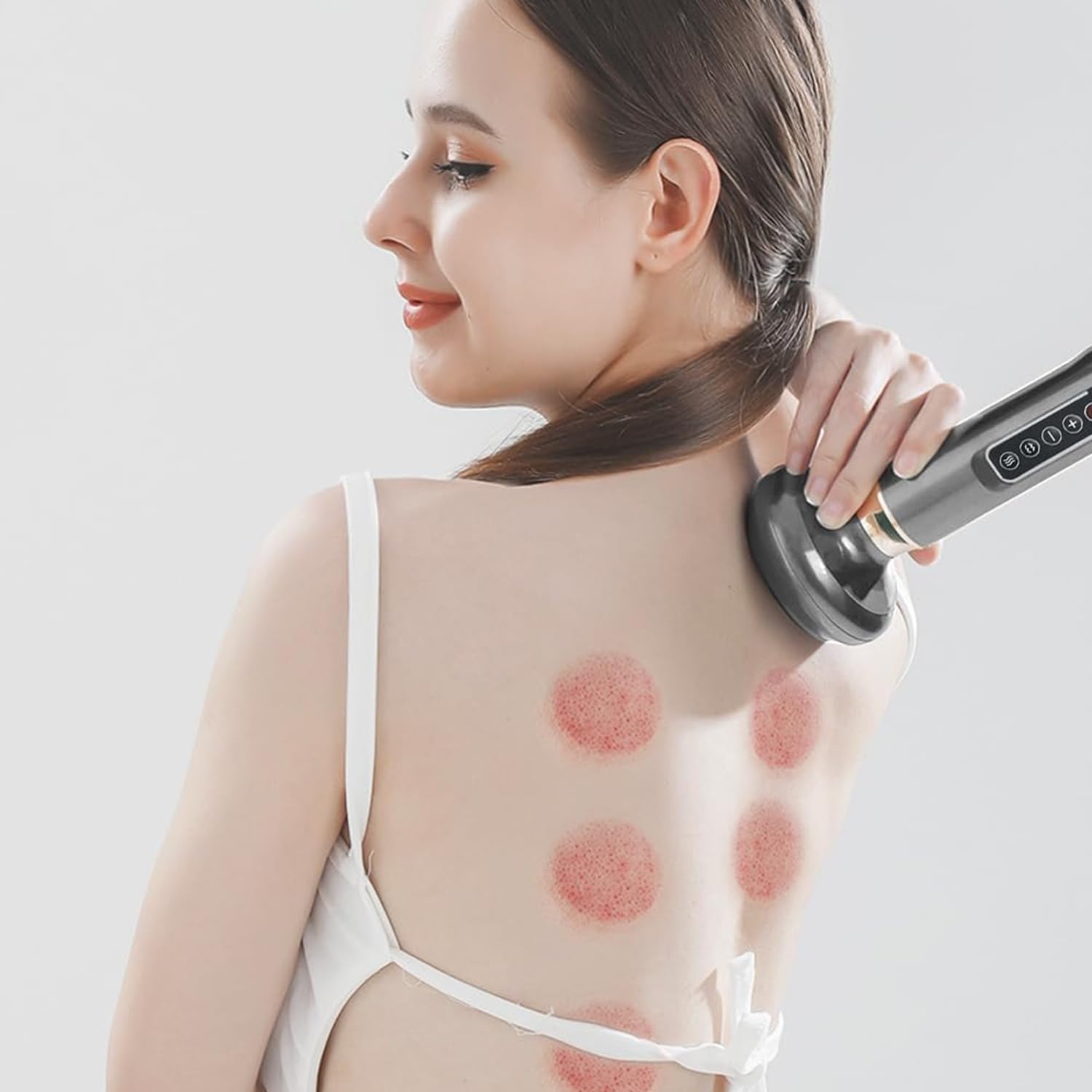 Masajeador anticelulitico,Bluile Cellulite Massager,Varially Anti Cellulite Massager,12 Niveles Removedoras De Grasa EléCtrica Con,for Cintura, Brazos Y Piernas (Gris)