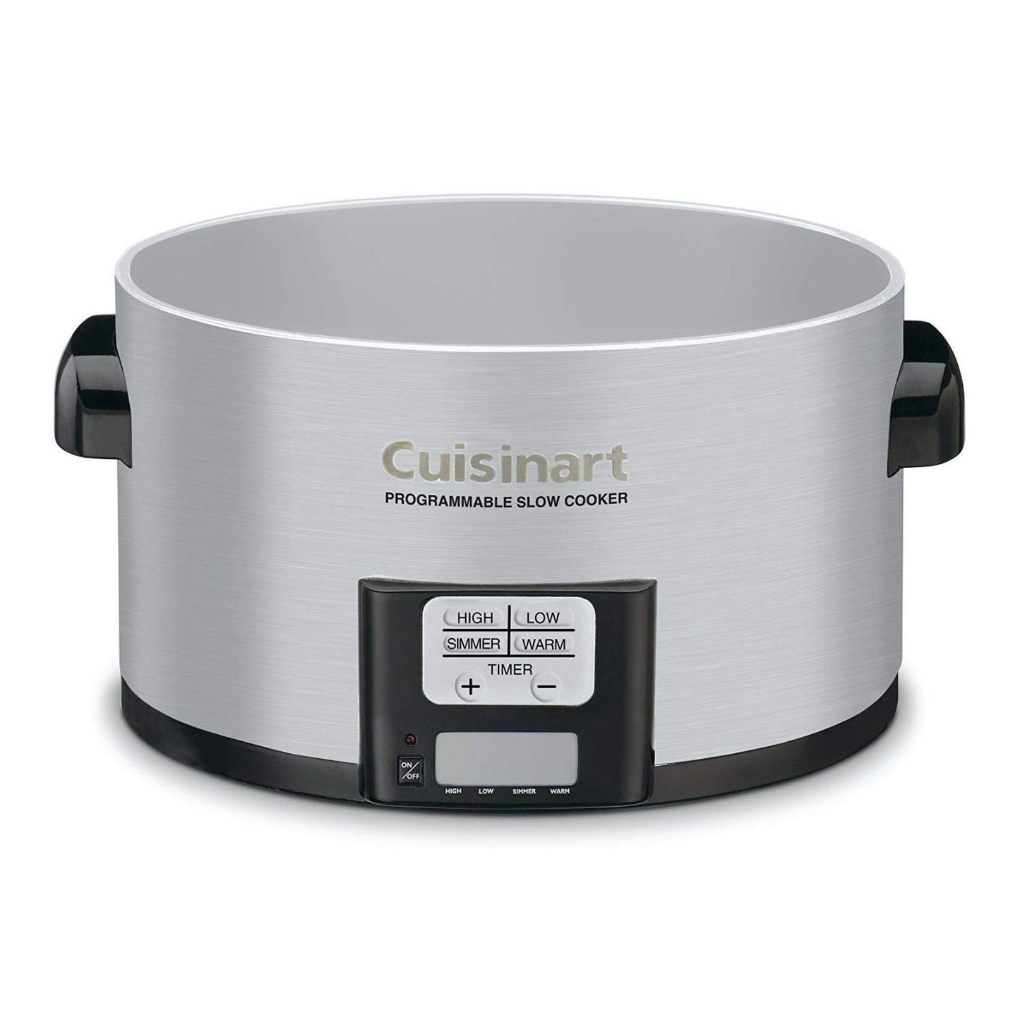 Cuisinart PSC-350 olla lenta programable de 3-1/2 cuartos de galón, plata, 9-1/2 pulgadas de alto x 23 cm de ancho x 32 cm de largo