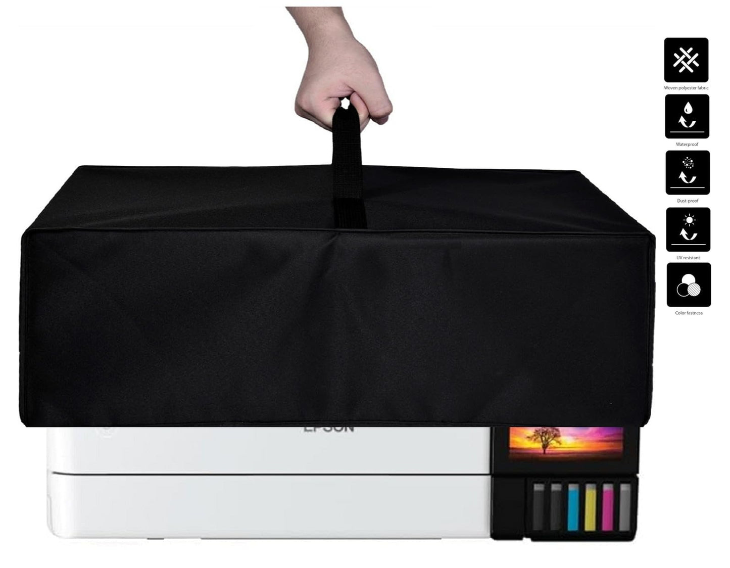 Impresora resistente al agua de doble capa para impresora Epson Photo ET-8550 Wireless Wide Formatat All-in-One Supertank impresora (negro)